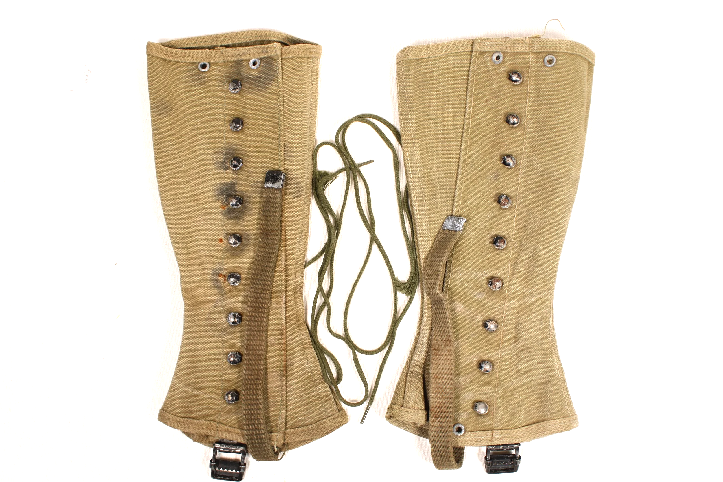 WW2 Military Canvas Boot Gaiters Covers  Size 1R