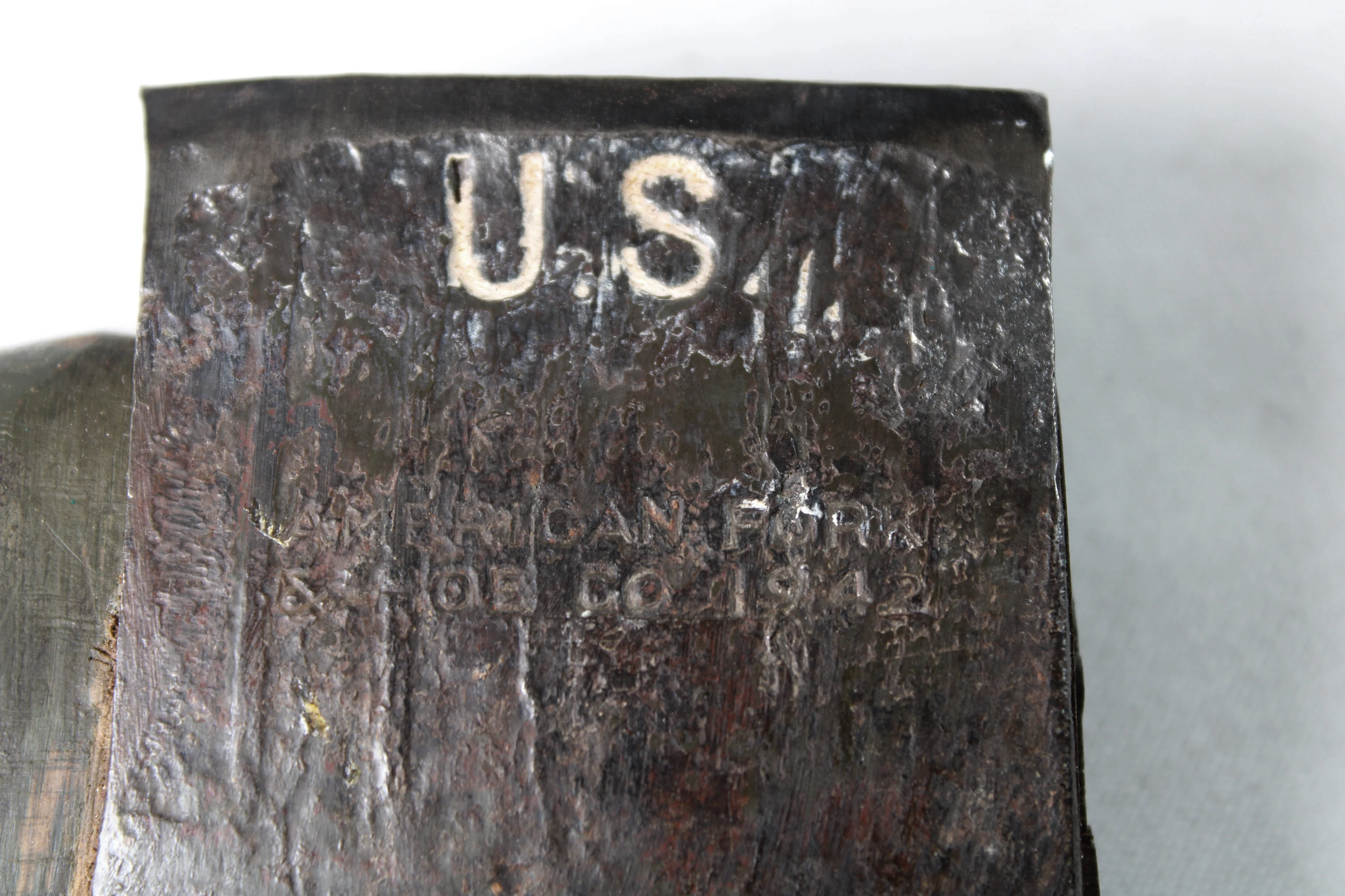 WWII 1942 American Fork & Hoe AFH Hatchet & 1945 Sheath Cover WW2