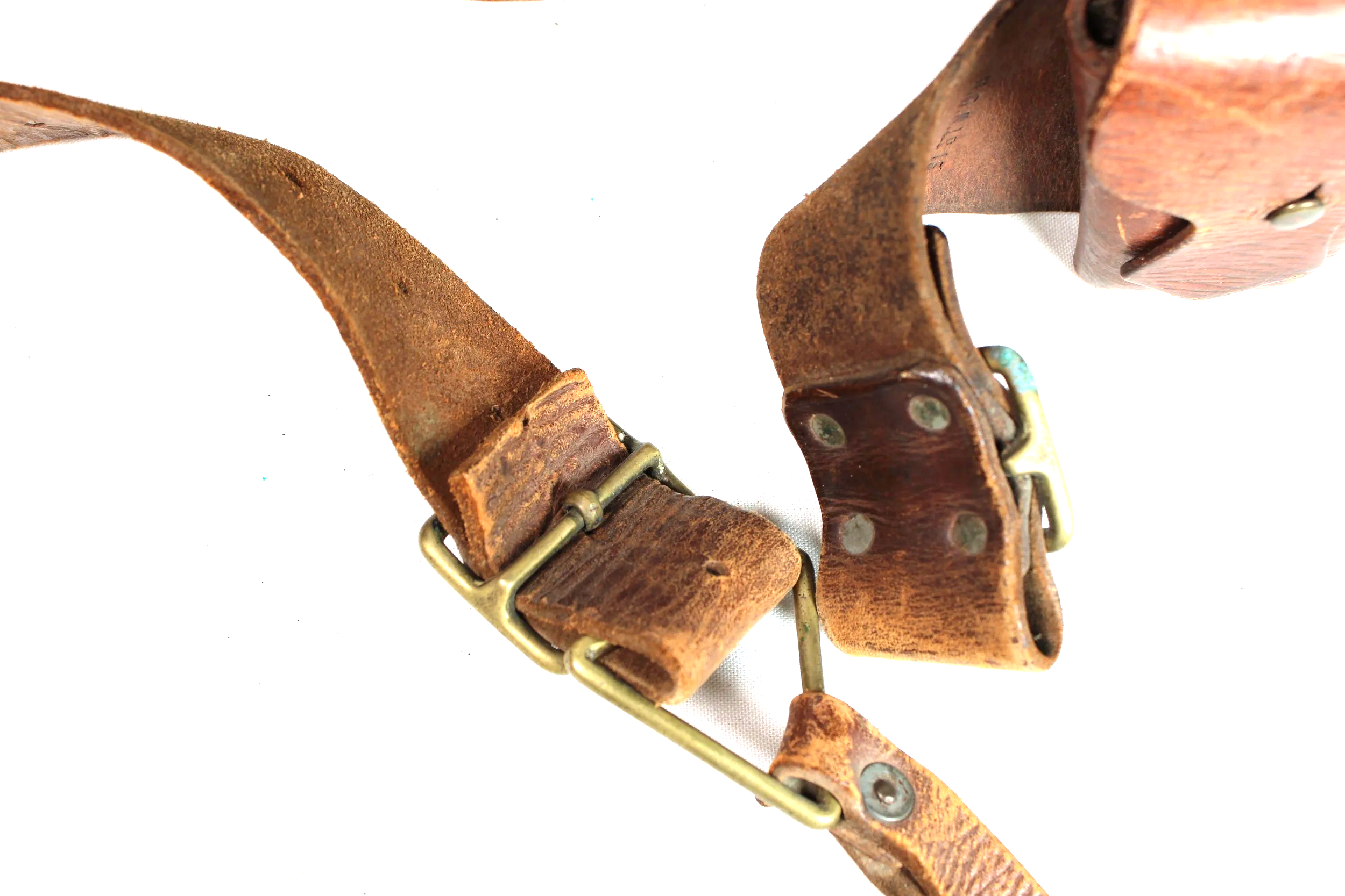 WW1 (Named) 1903 Pattern British Army 303 Lee Enfield Leather Ammunition Bandolier 1915 Dated
