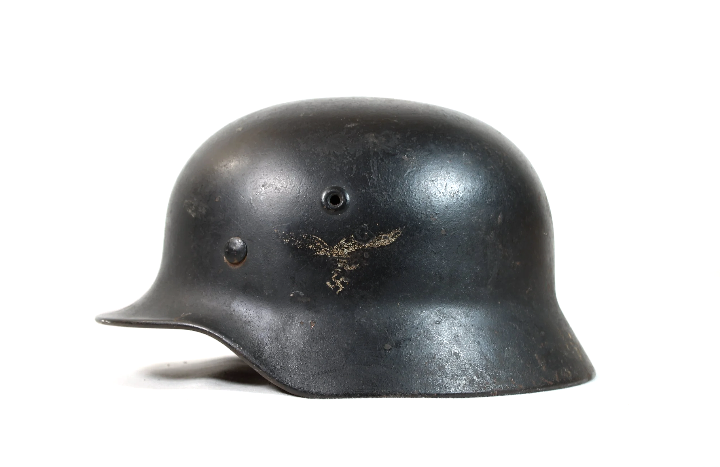Original WW2 German Luftwaffe Q64 M40 Single Decal Helmet