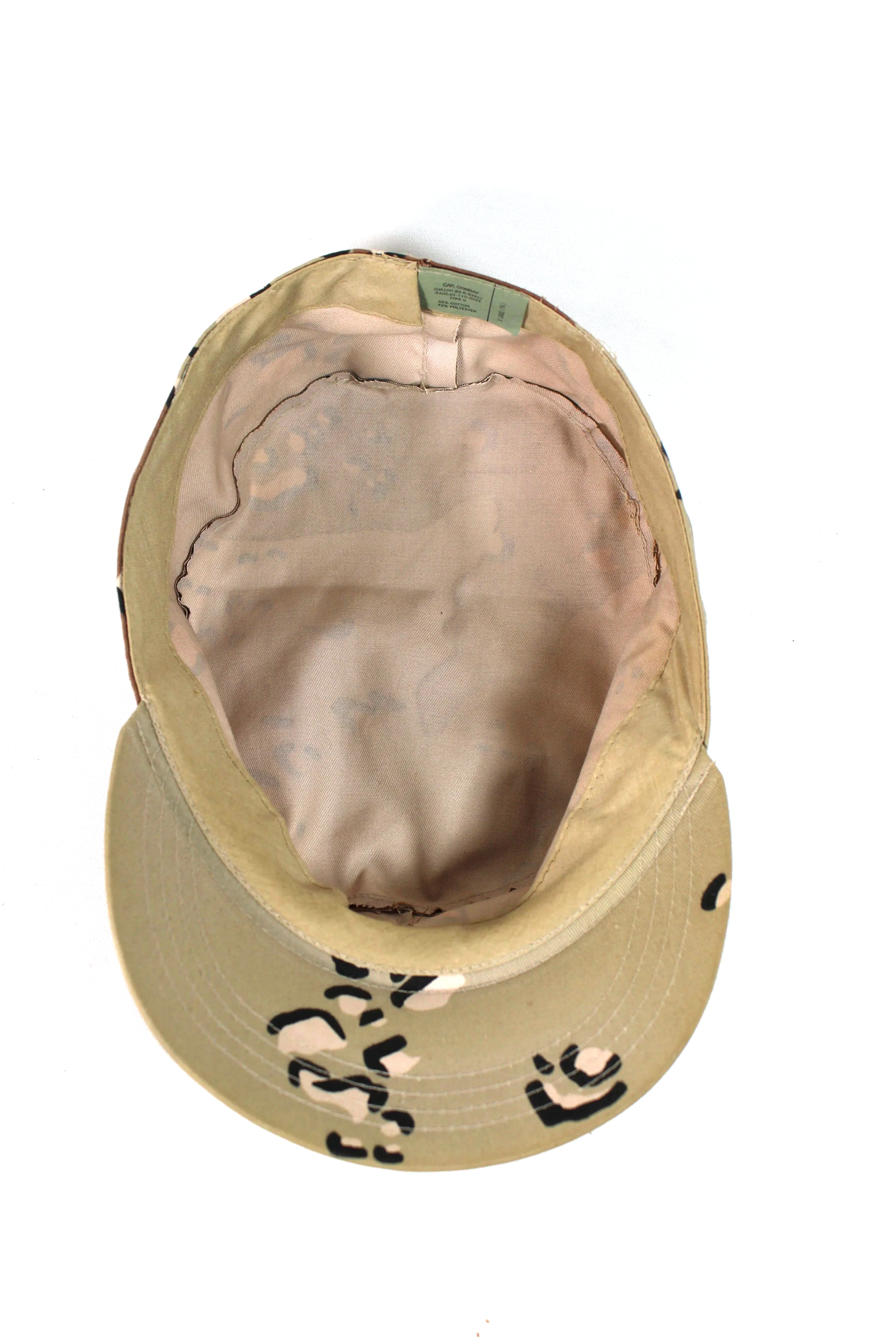 US Military Issue Cap Desert Storm Chocolate Chip Camouflage Hat Size 7 3/4