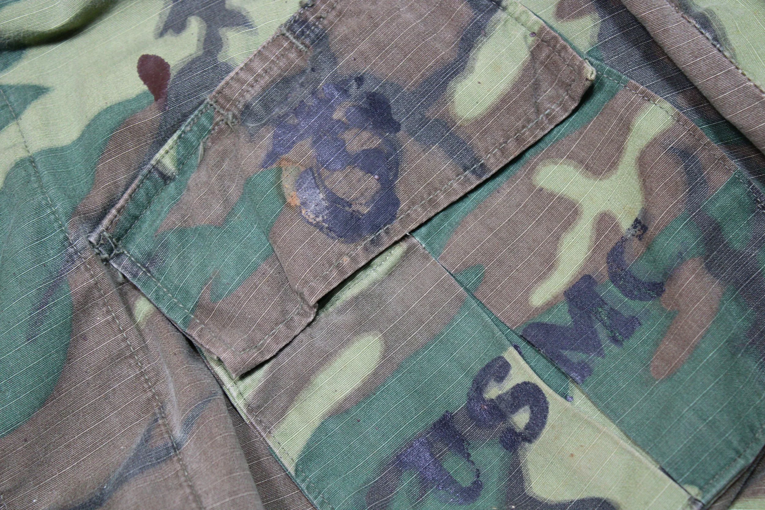 USMC ERDL Camouflage RipStop Jungle Pants Vietnam War Large