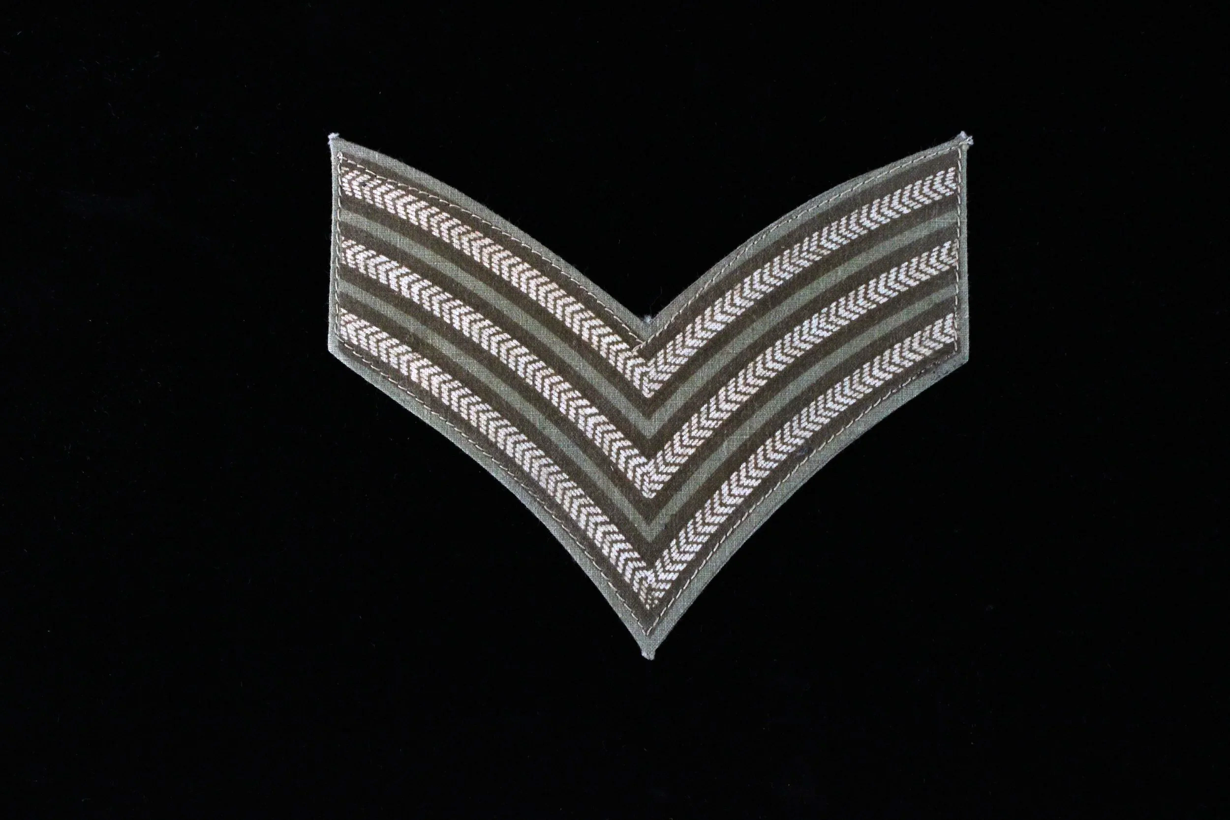 WW2 British Army Sergeant rank chevron badge