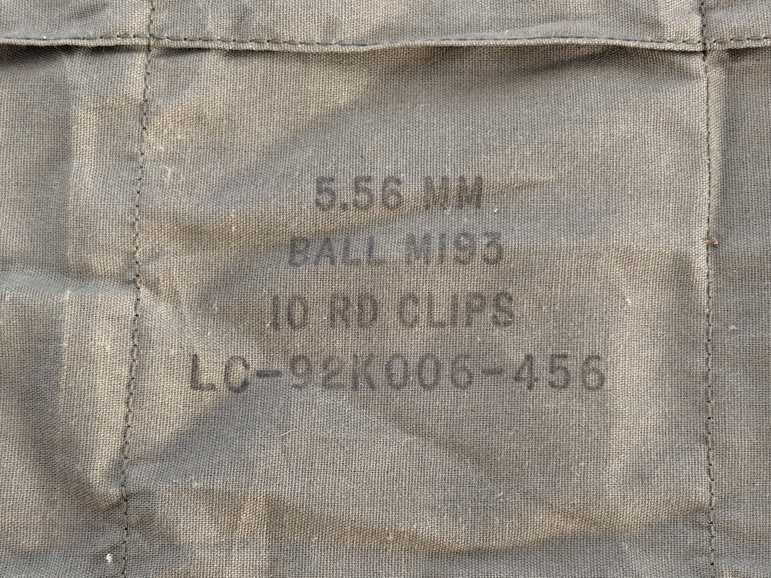4 Cell M16 Vietnam War Bandolier