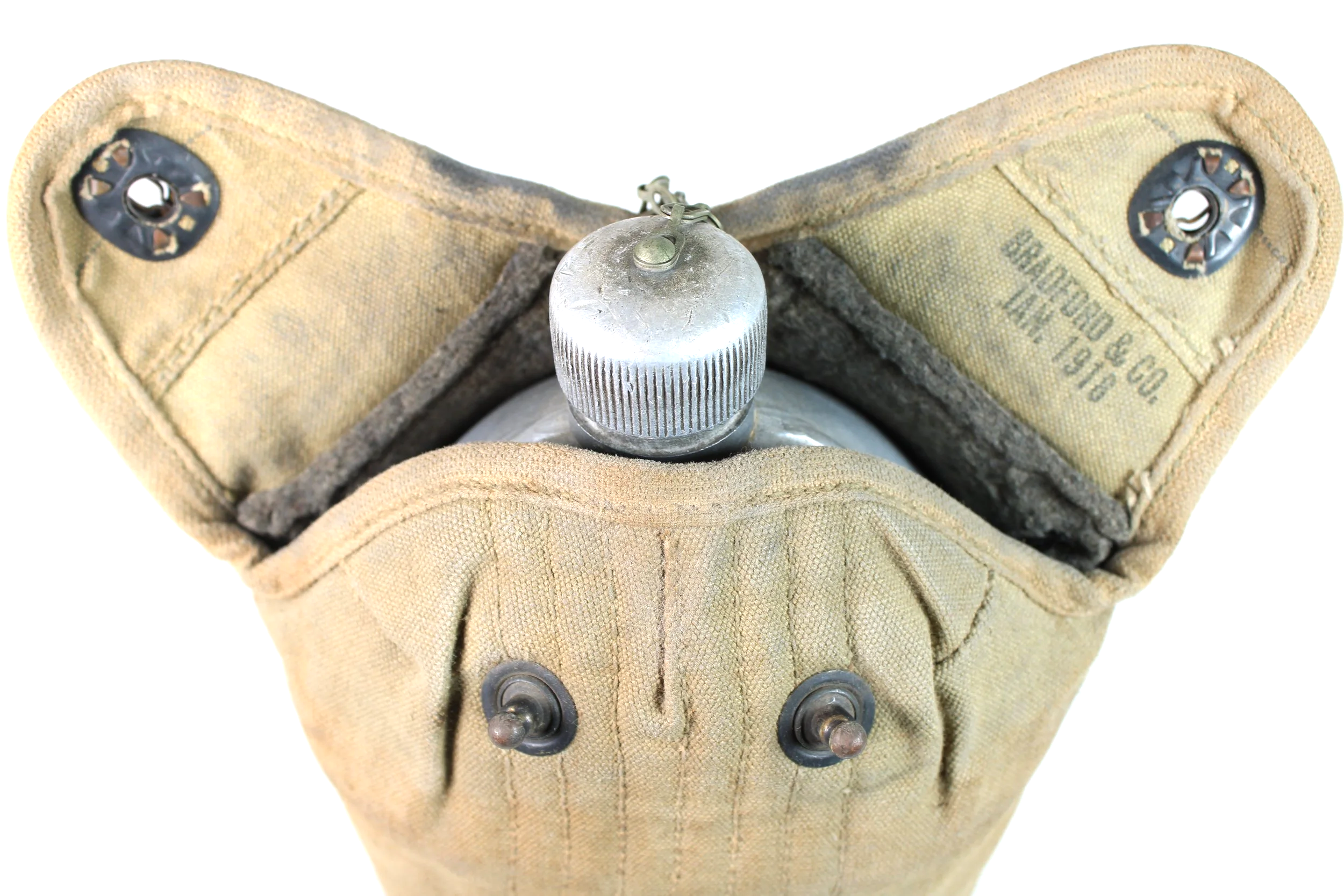 WW1 US 1918 Canteen Set Named and Unit Marked