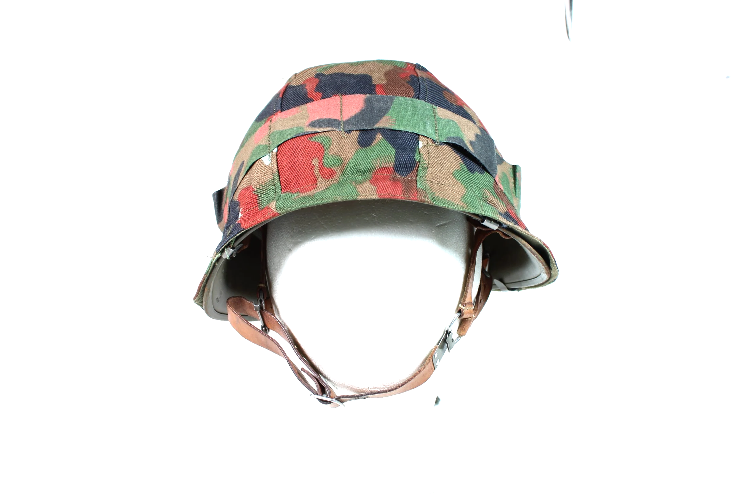 Swiss M71 Alpenflage Camouflage Helmet (Named)
