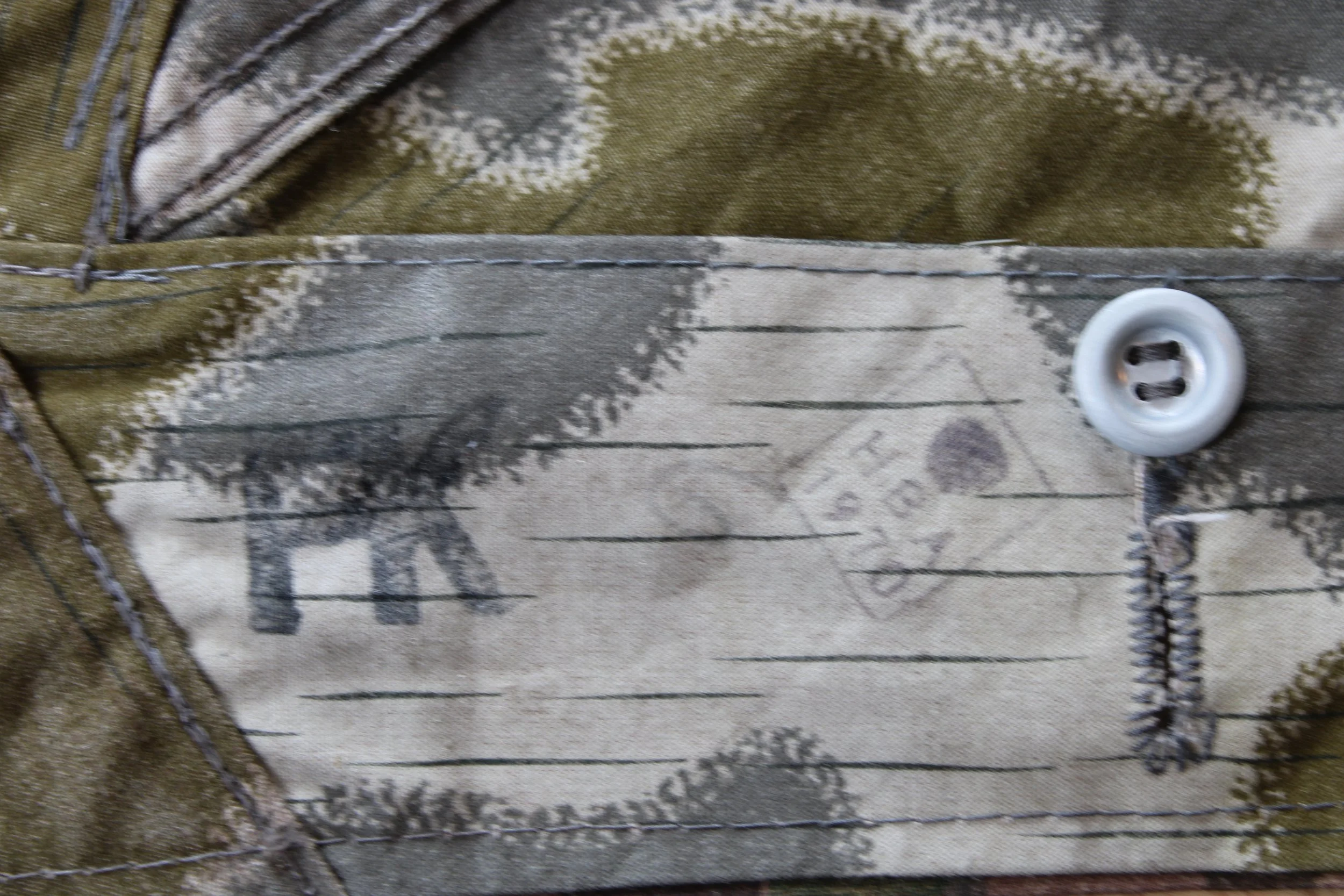 Austrian Army Zeltbahn/Poncho/Shelter Quarter Reversible KAZ 57 Splinter / Peadot / Steintarn Zeltbahn