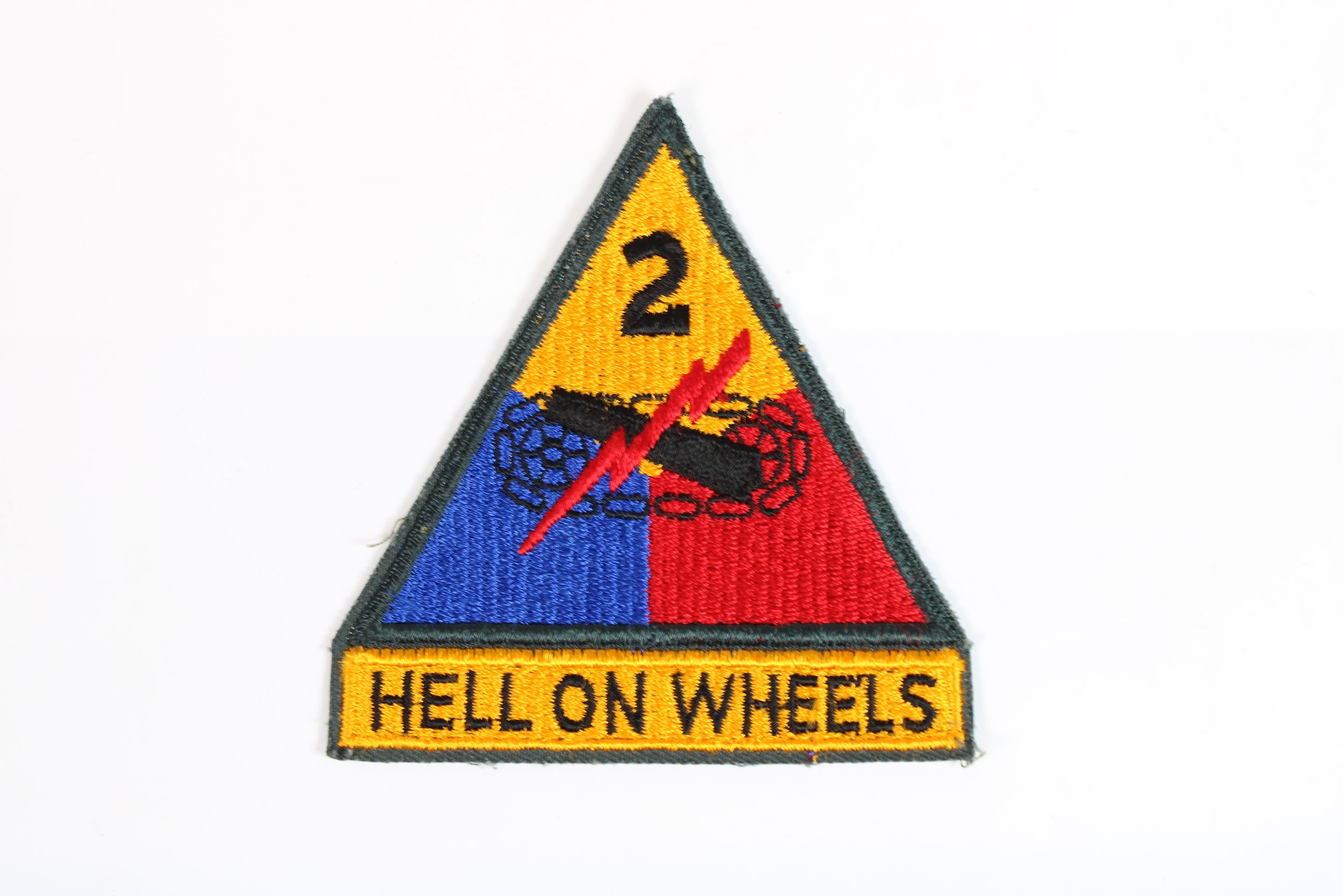U.S. Army 2nd Armored Division "Hell On Wheels" shoulder patch