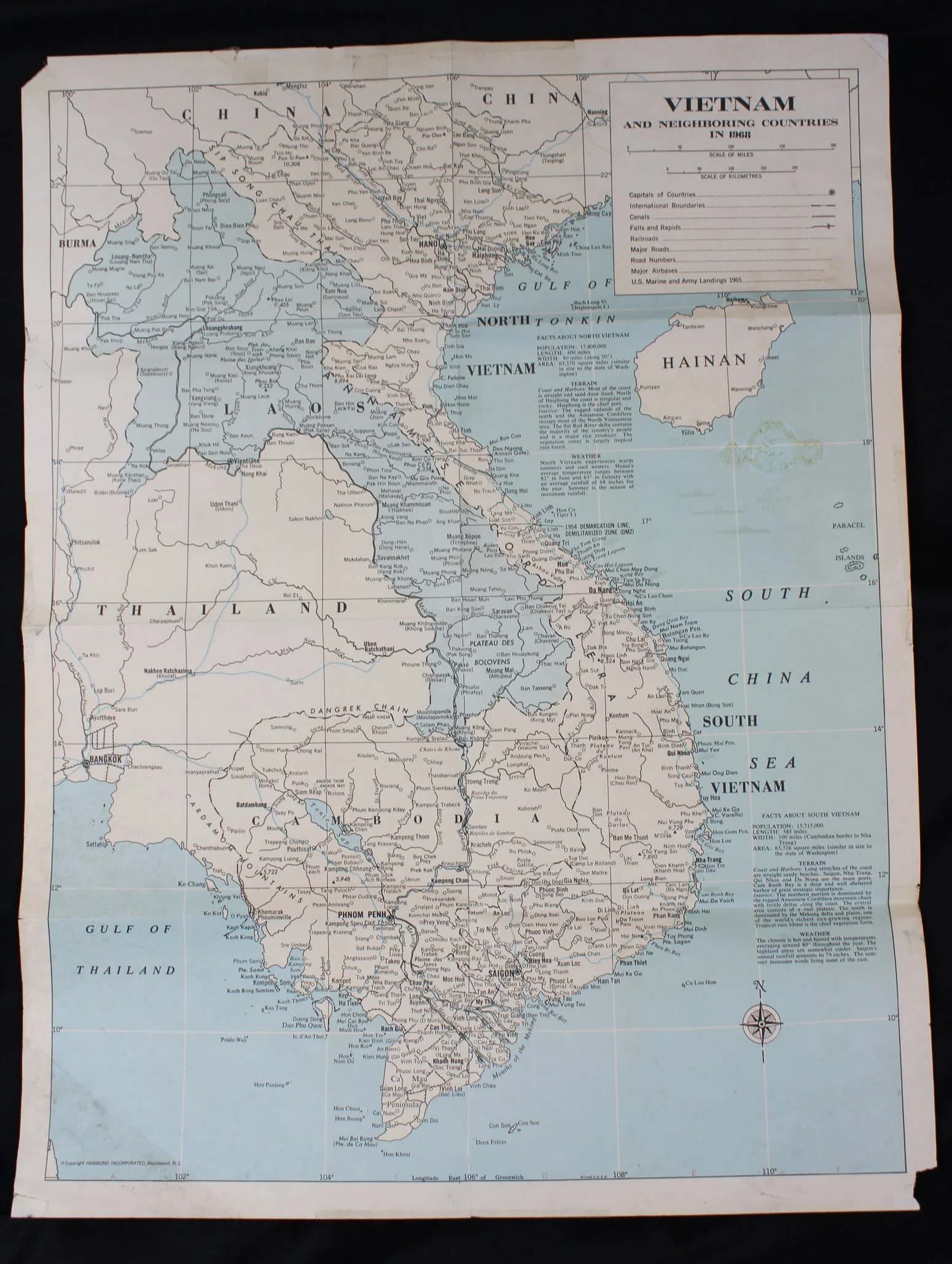 1968 Map Of Vietnam