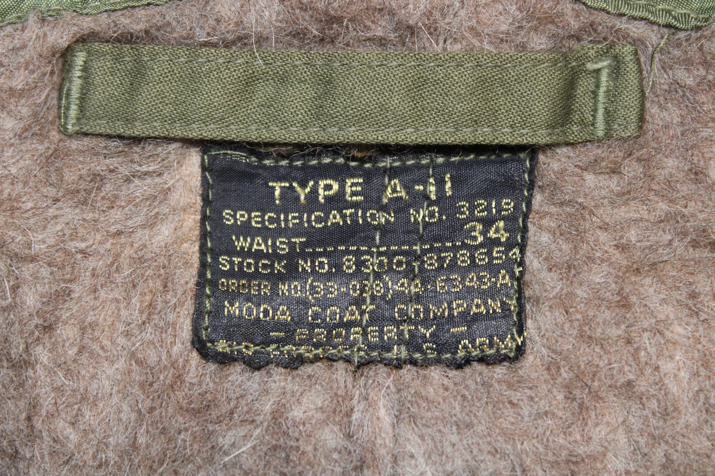 US WWII Army Air Force Type A-11 Flight Pants Size 34