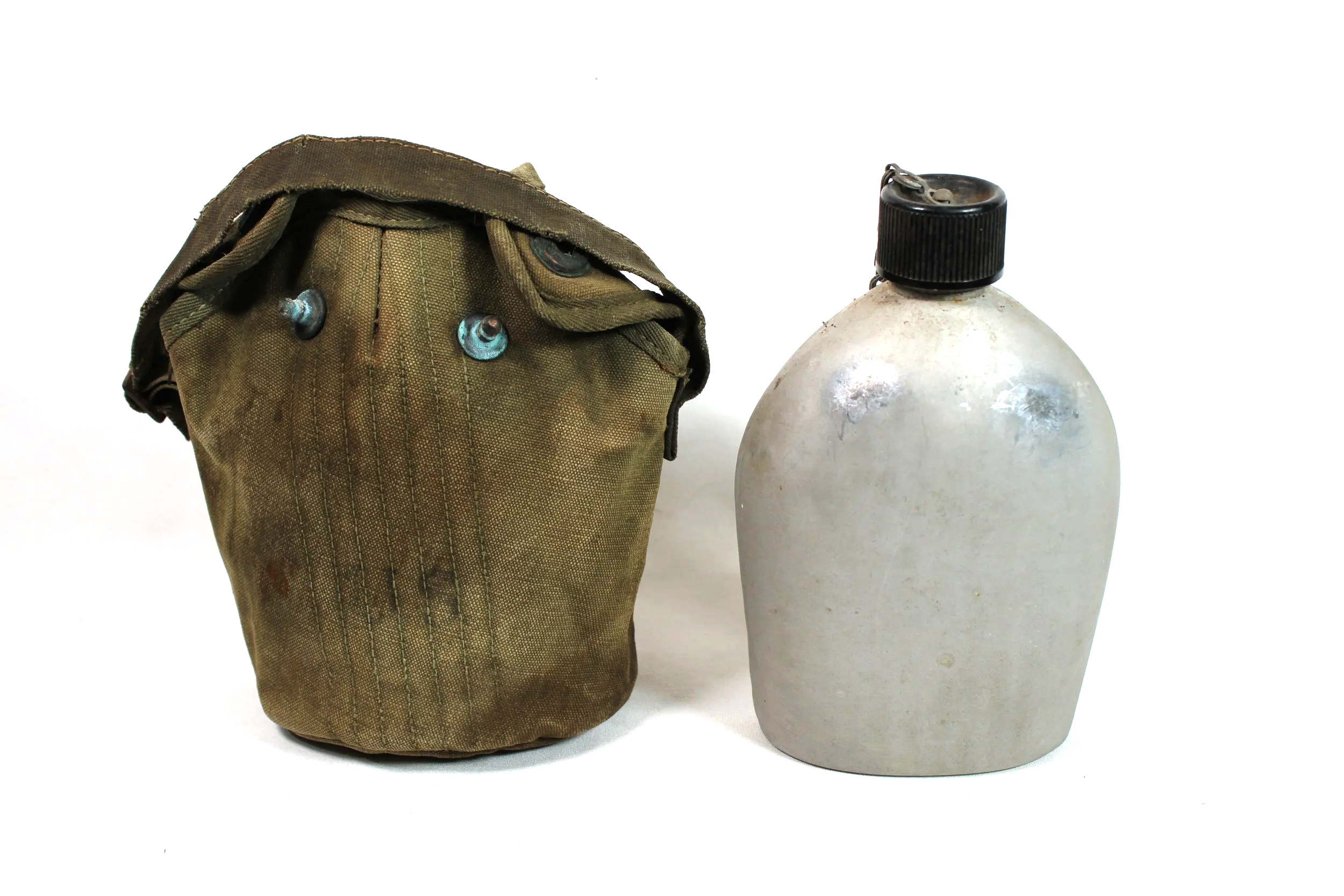 WW2 US 1945 Canteen Set W/ Custom Strap
