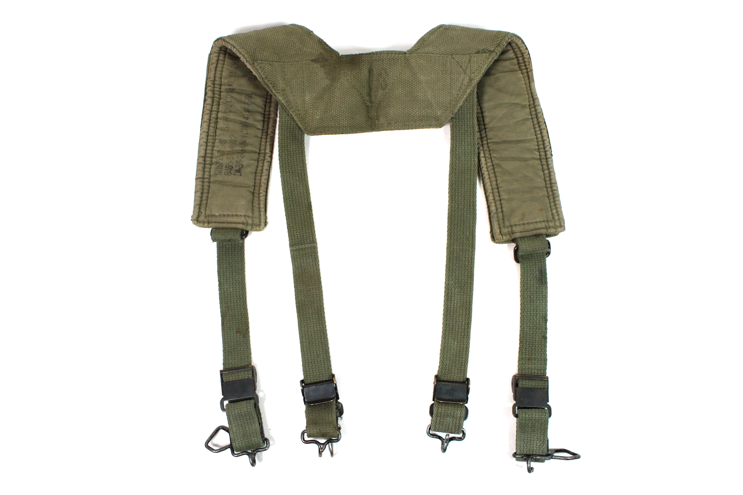 Vietnam War M56 Field Pack Suspenders Size R 1959 (Named)