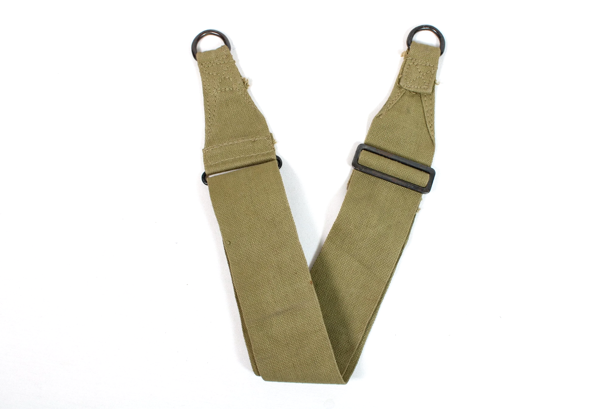 WWII US Army M1936 Musette Bag Khaki Canvas Shoulder Strap 1942 WW2