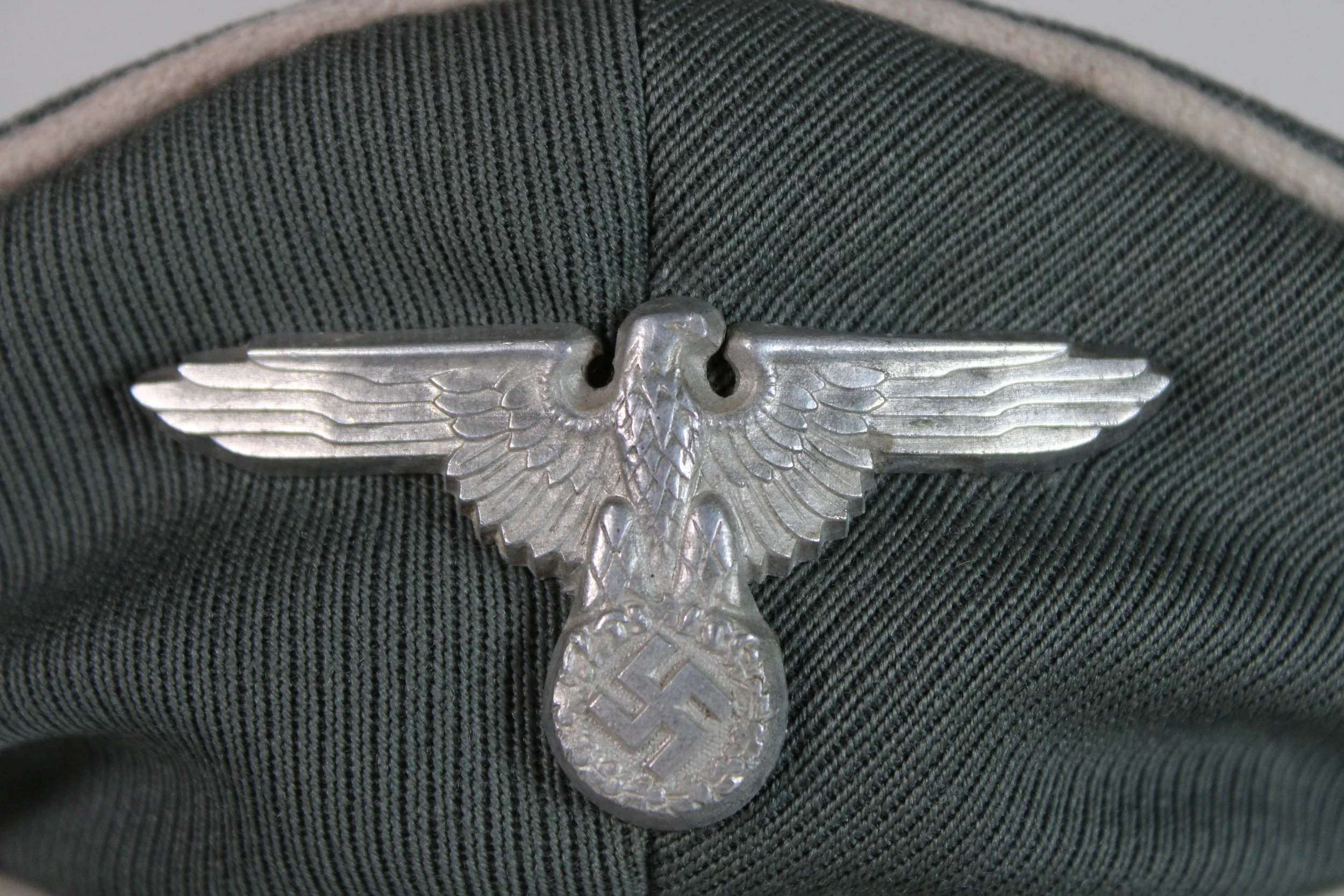 Waffen SS Old Janke Officer Crusher Visor Size 58