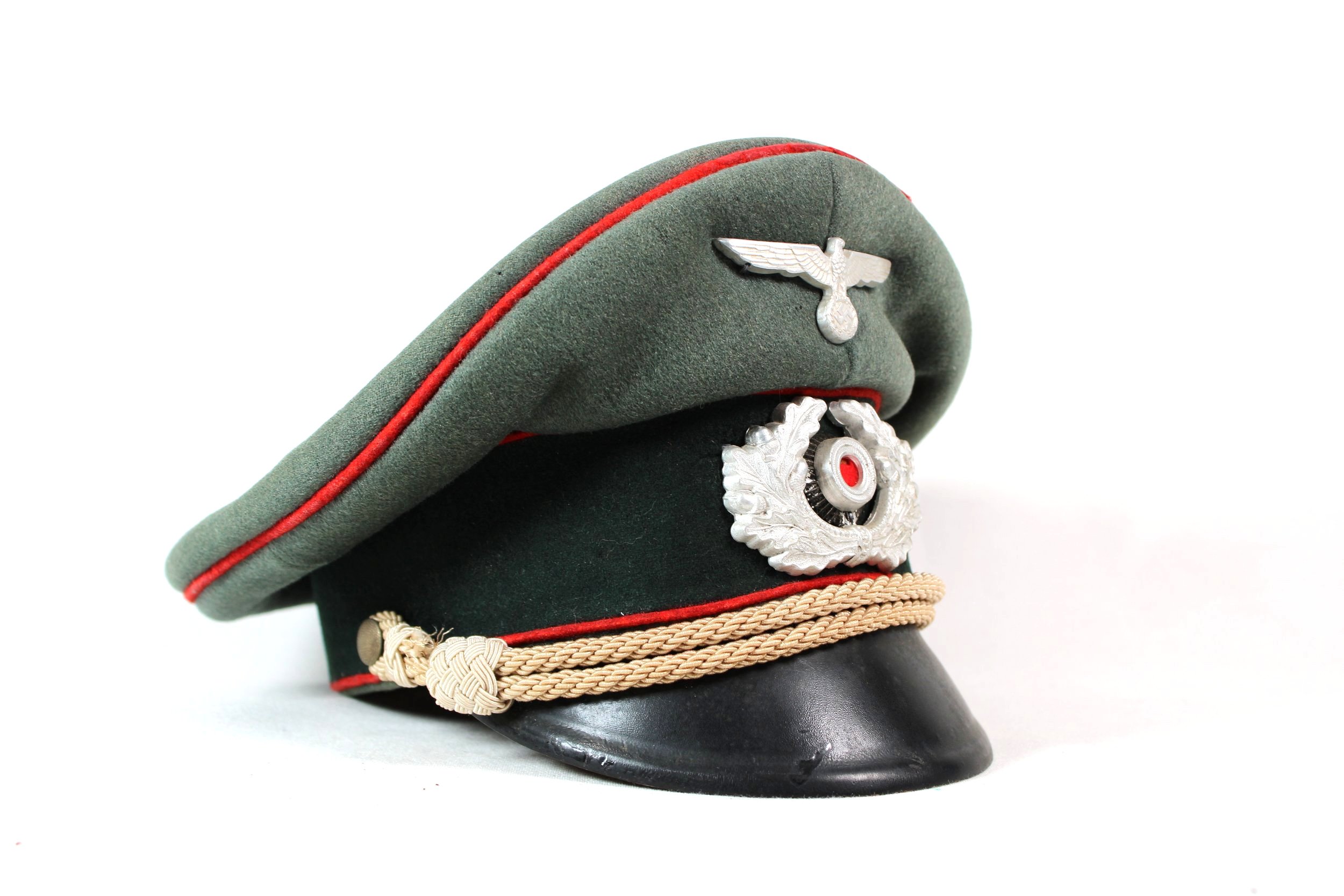 Original WWII German Heer Artillery Officer’s (Schirmmütze) Sonderklasse Visor Cap
