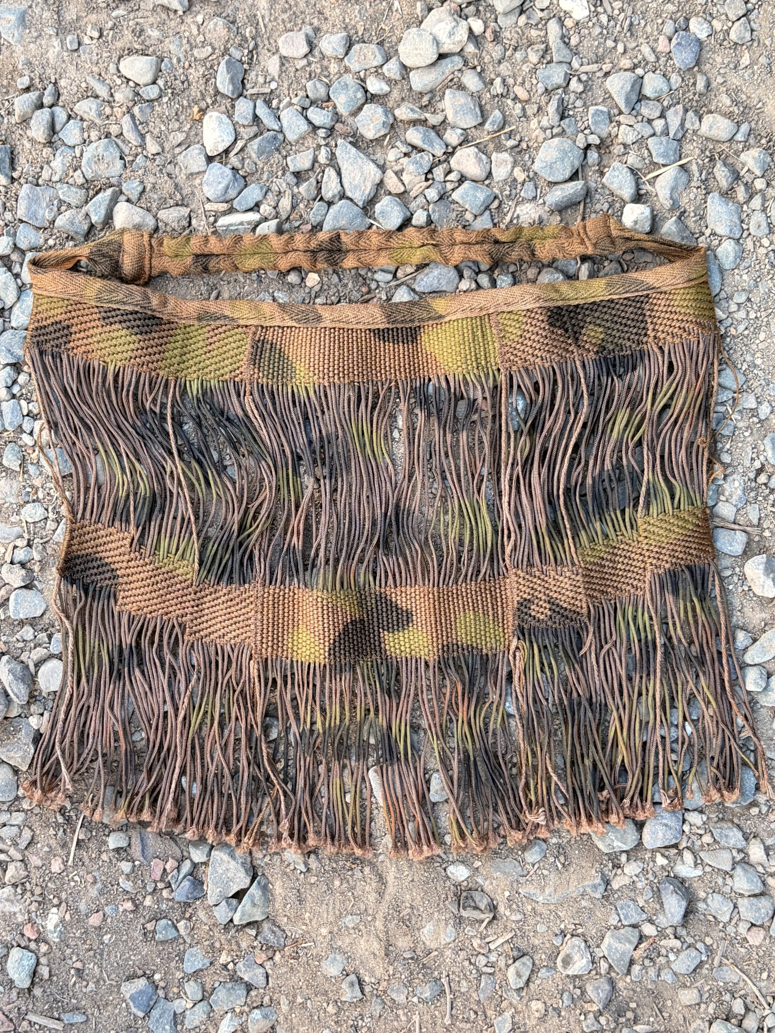 Waffen SS Camouflage Sniper / MG Face Veil M38 Type 1 Reproduction WW2 German (Copy)