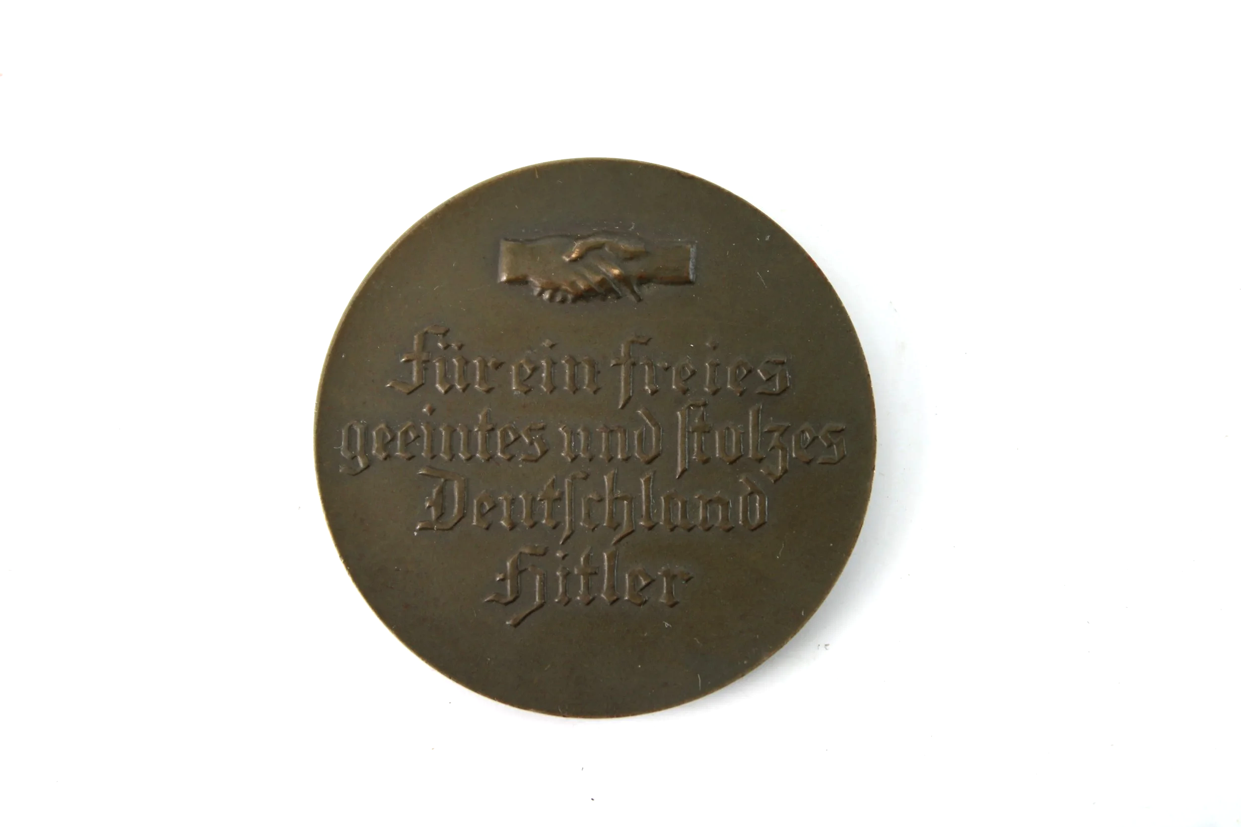 German Hitler & Hindenburg 1933 Unity Medallion / Table Medal