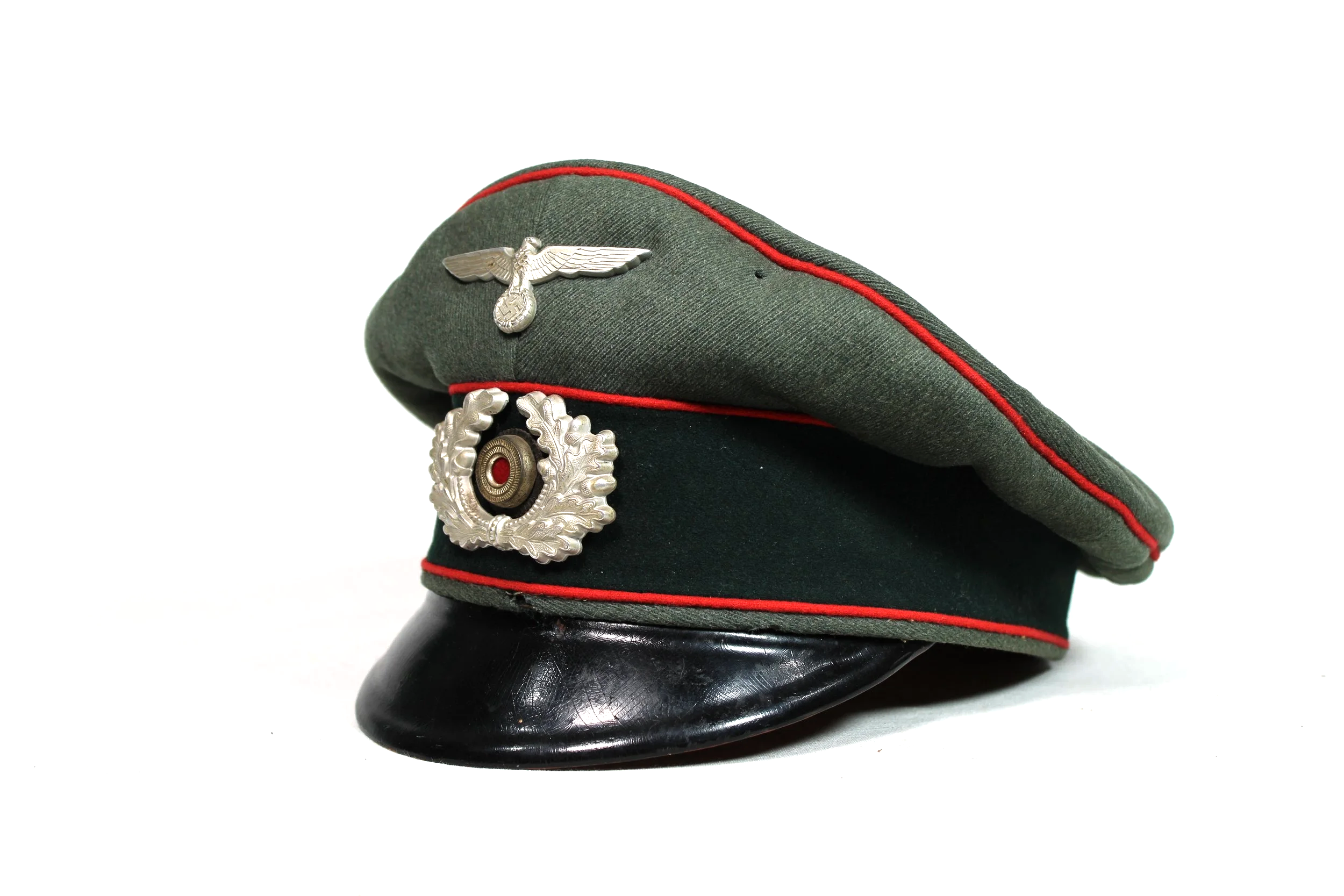 Heer Enlisted Artillery Visor Cap Original WW2 German (Schirmmütze) Size 57 1/2