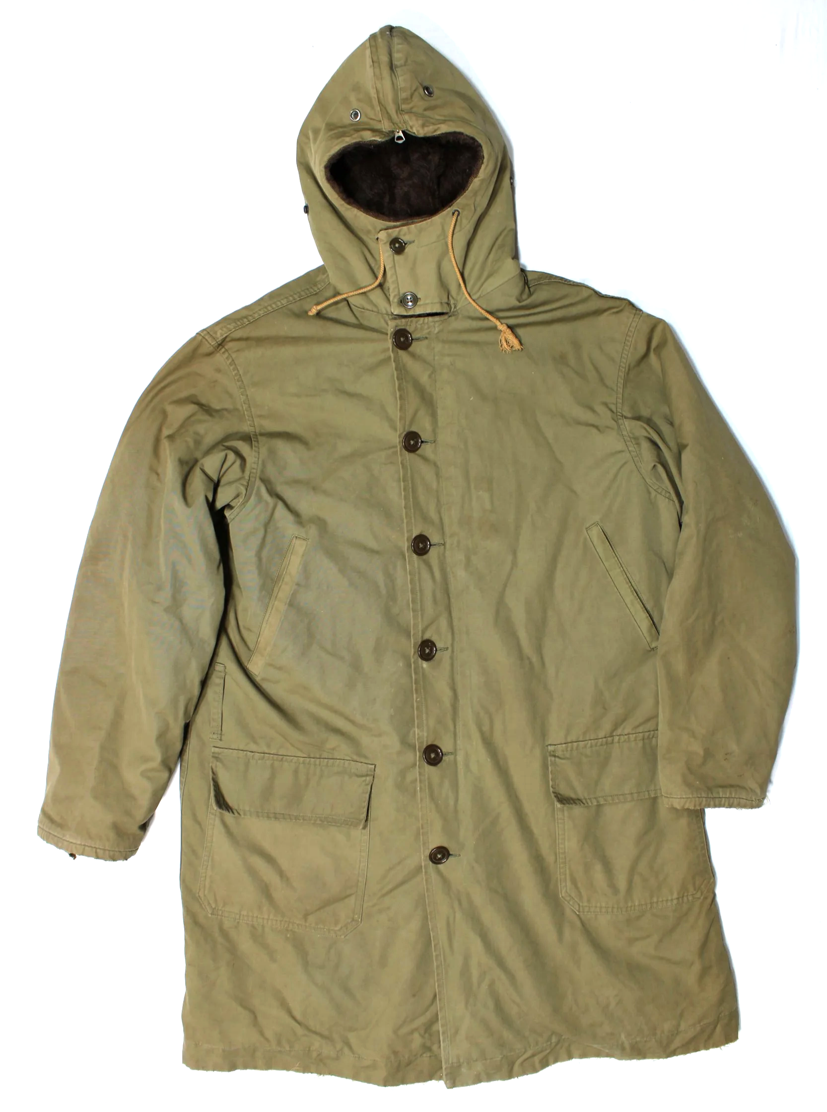 WW2 US Army Air Force Type B-9 Parka Military Jacket (Two Names!) Size 38