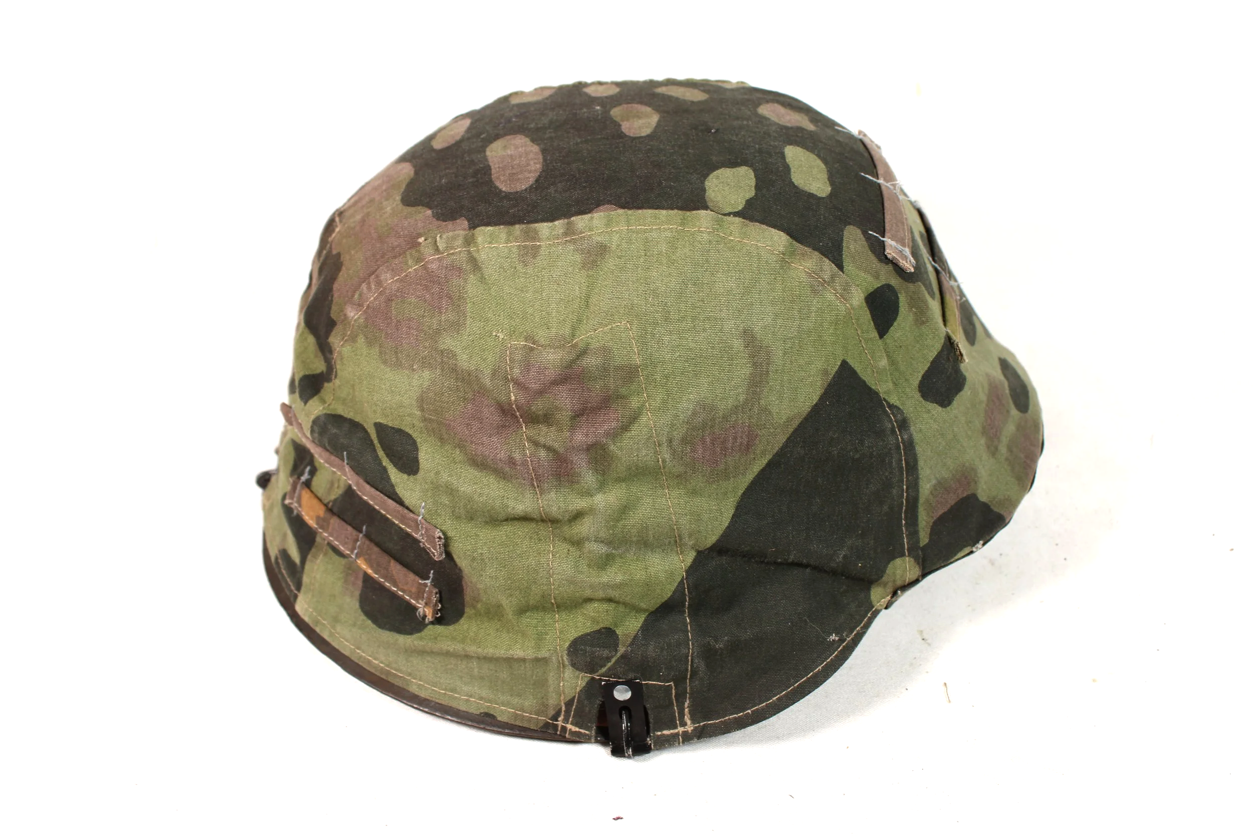 Reproduction Waffen SS WW2 German Overprint Camo Helmet Cover W/Mixed Loops