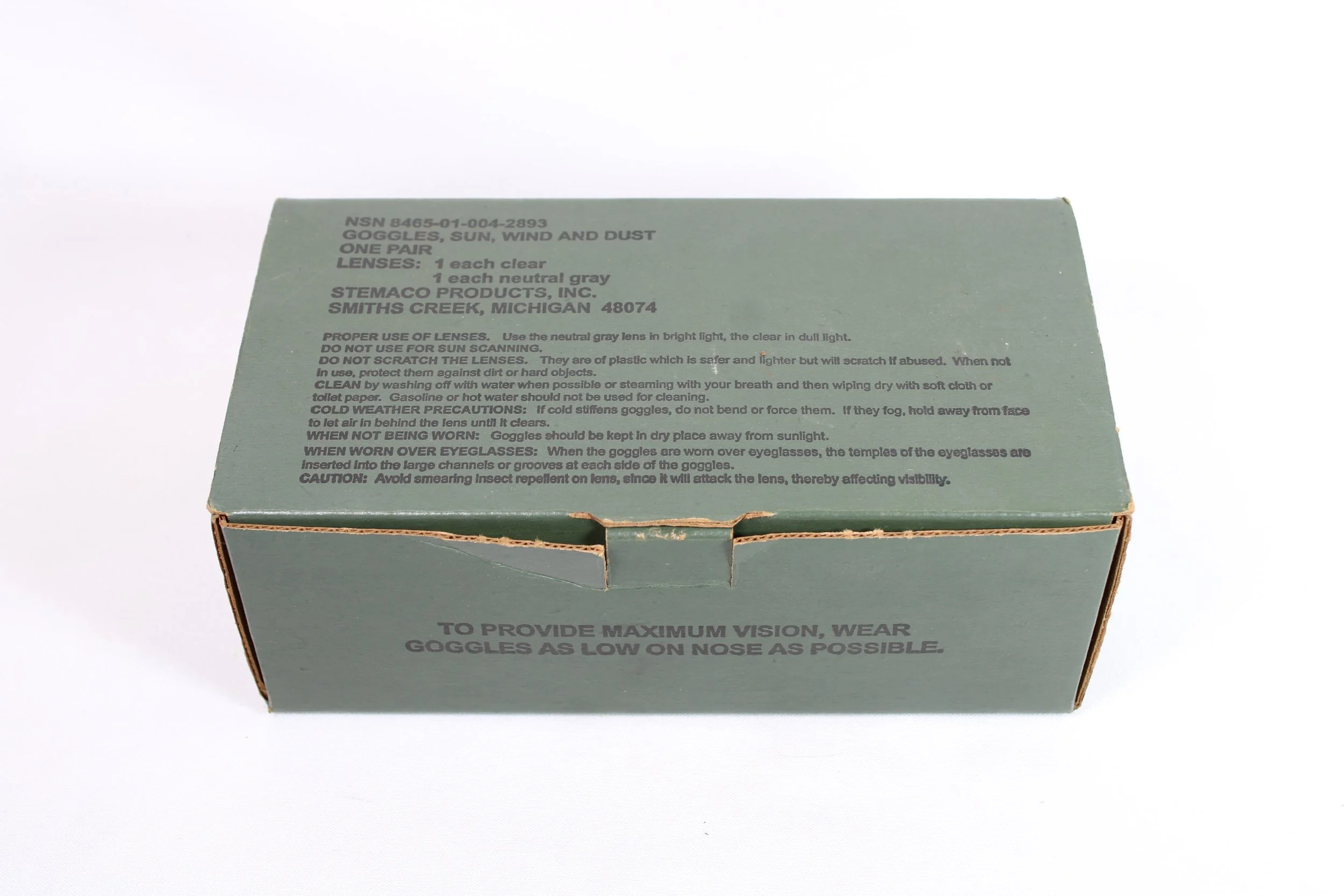 1997 Dated US Dust Goggles Unissued