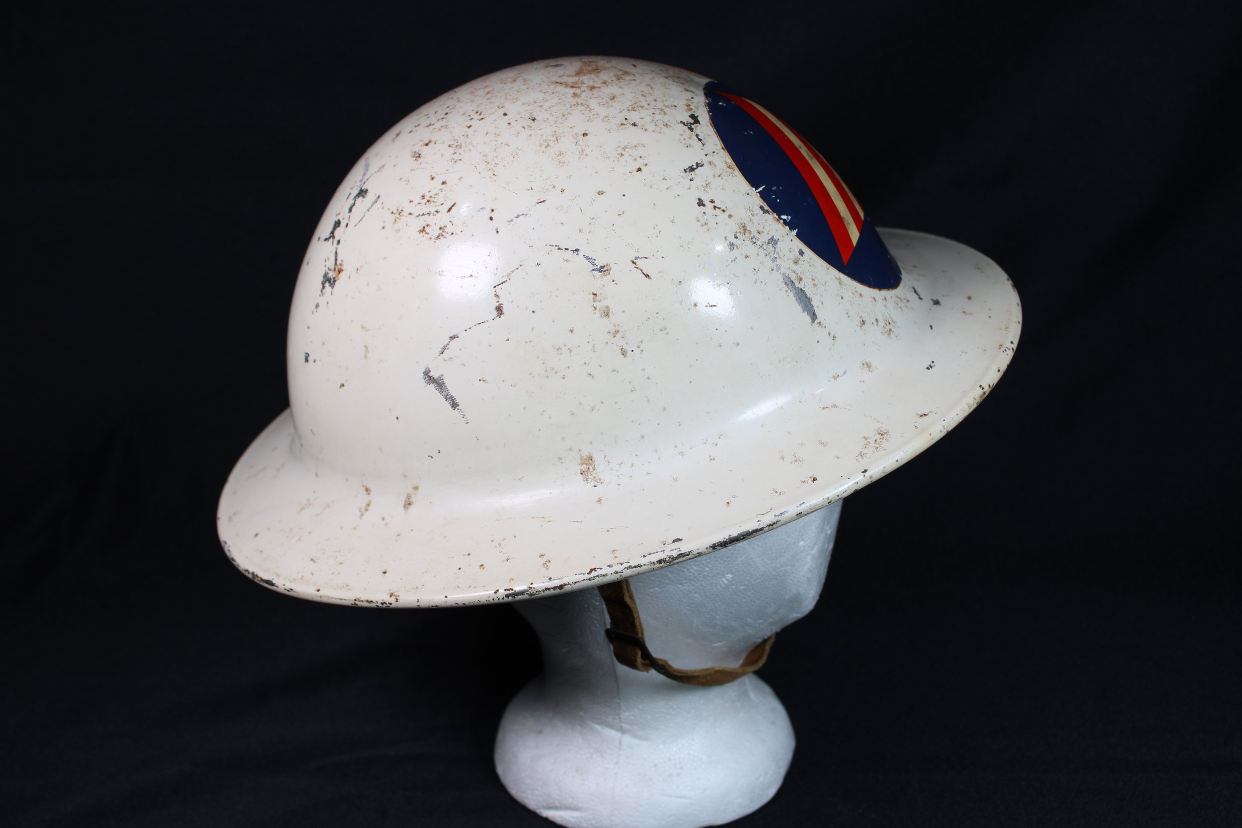 WW2 US Civil Defense Air Raid Warden Helmet San Francisco