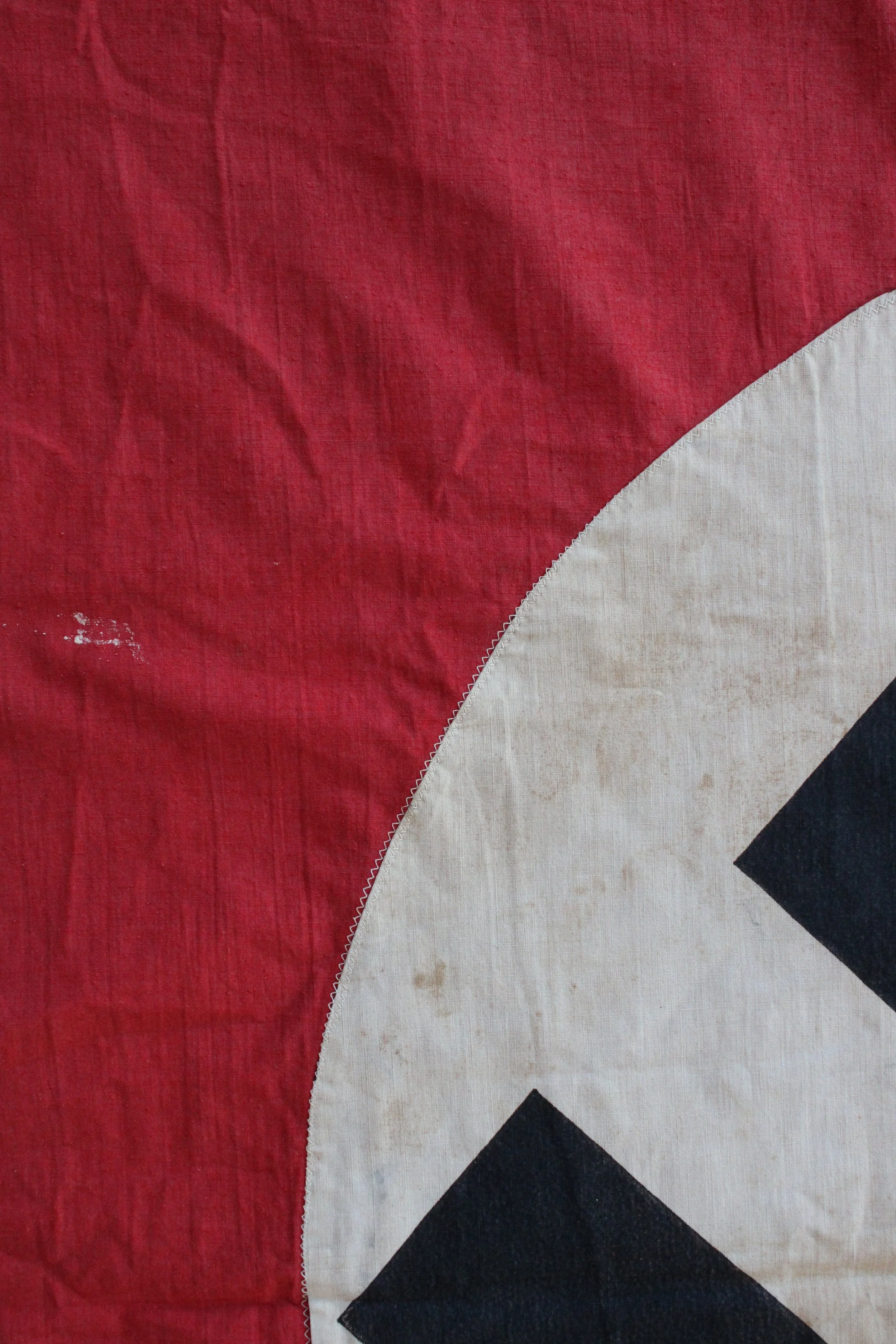 Third Reich WW2 German Original Large "Cut Down" NSDAP Swastika Flag