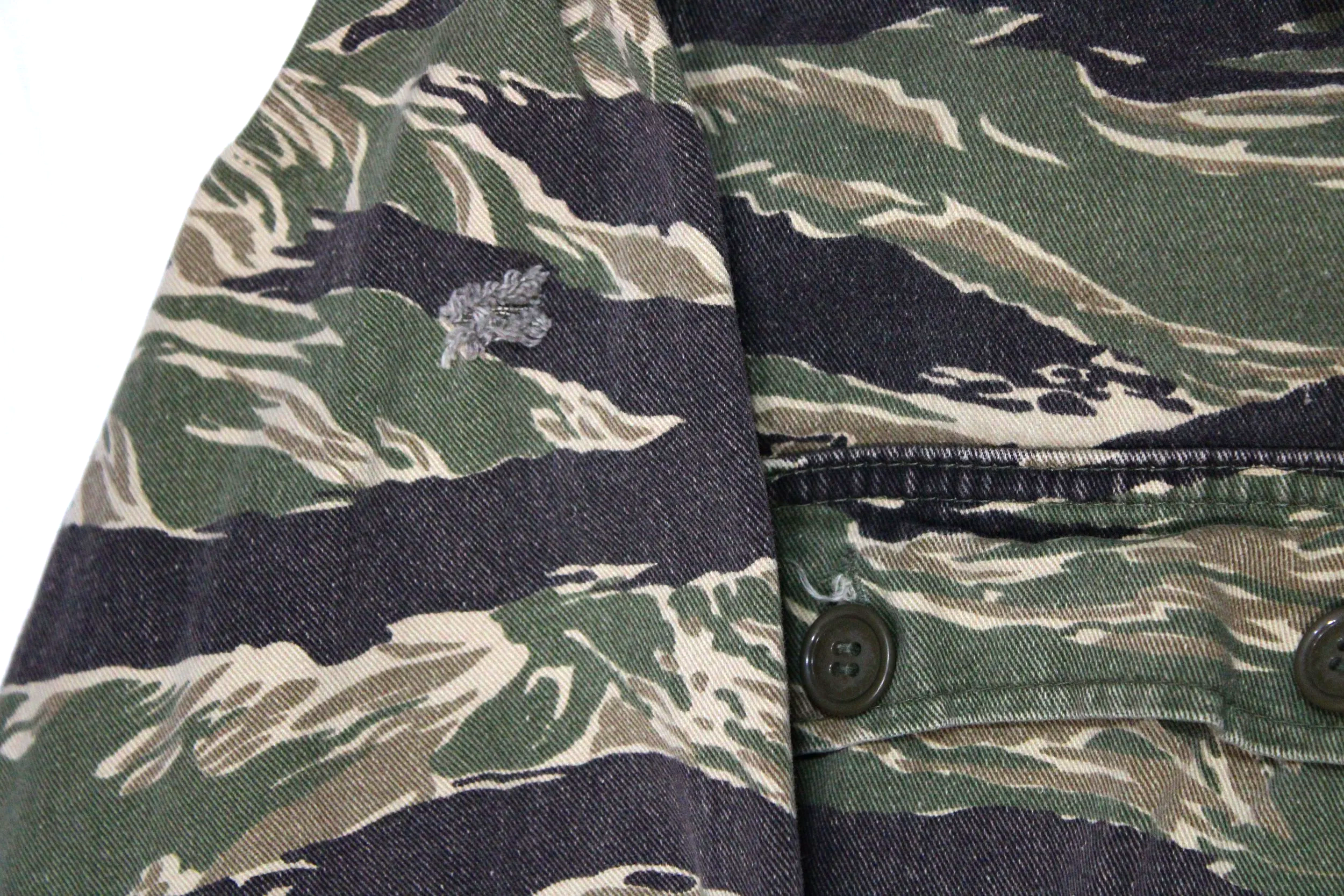 Vintage Tiger Stripe Jacket Vietnam War Reproduction "John Wayne Dense"
