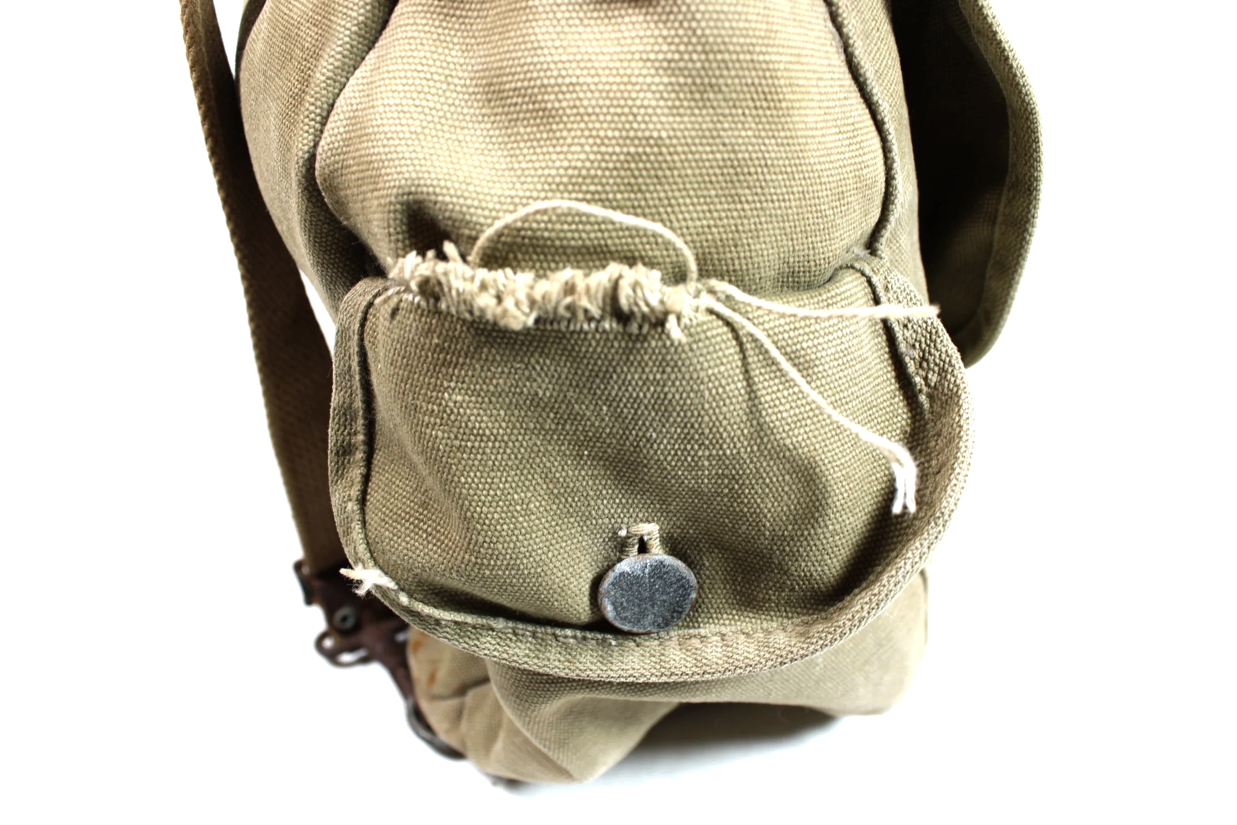 WWII US Military Kadin M1936 Musette Canvas Field Bag Dated 1942