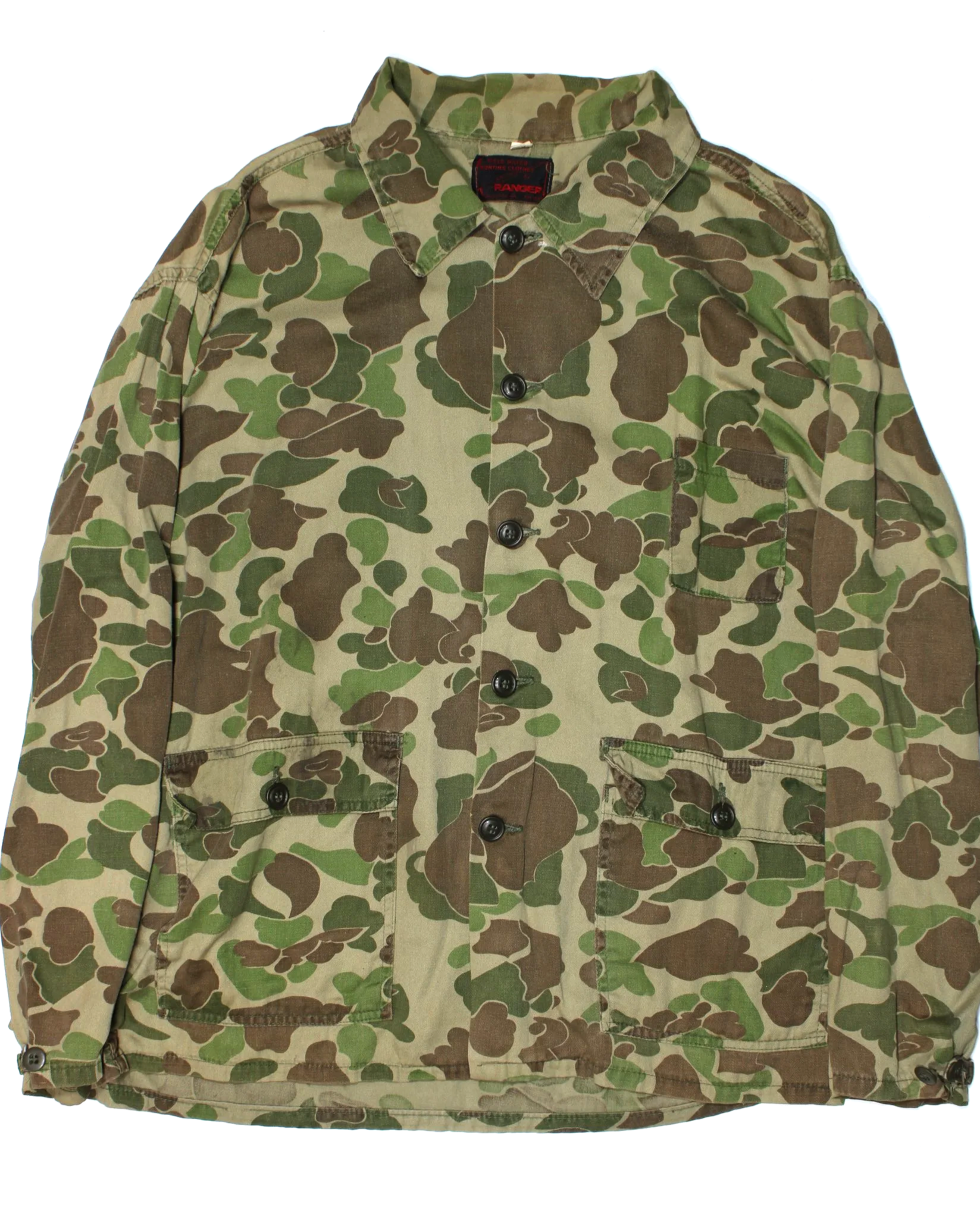 60's Vintage Ranger Frogskin Camo Duck Hunting Jacket XL