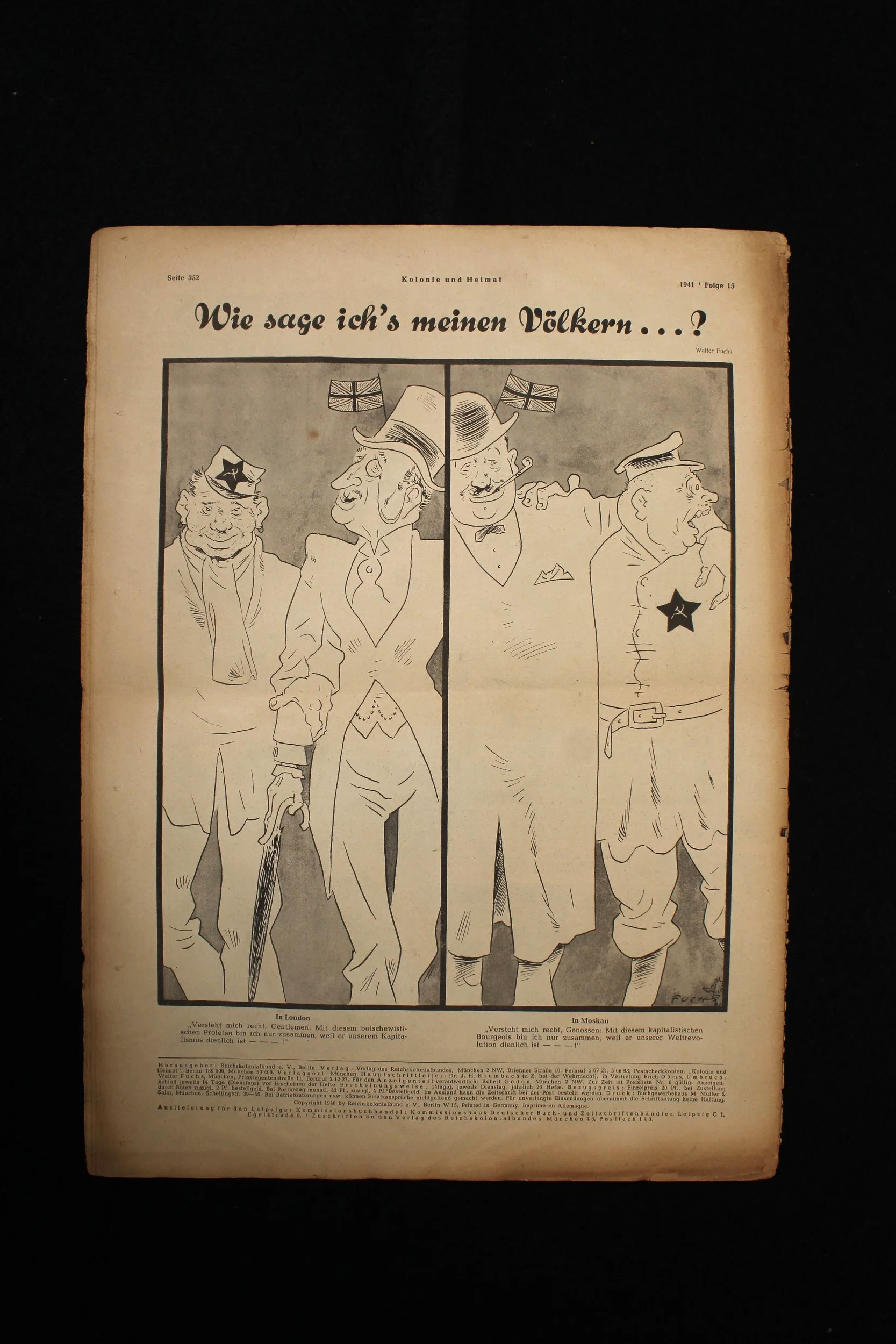 WW2 German Kolonie und Heimat" (Colony and Homeland) Propaganda Magazine 1941