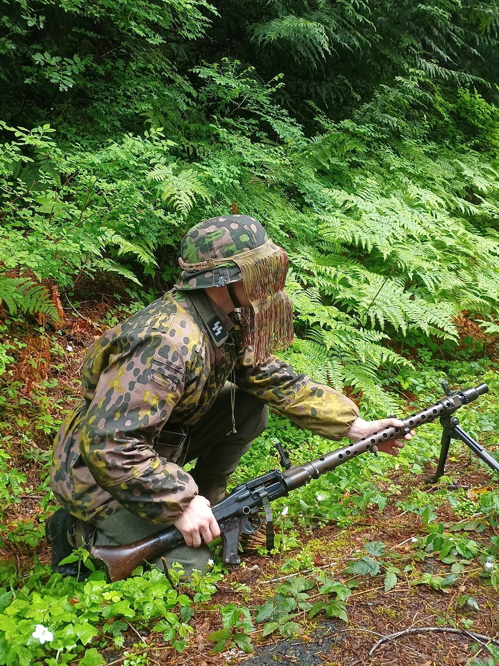 Reproduction WW2 German Waffen SS Camouflage Sniper / MG