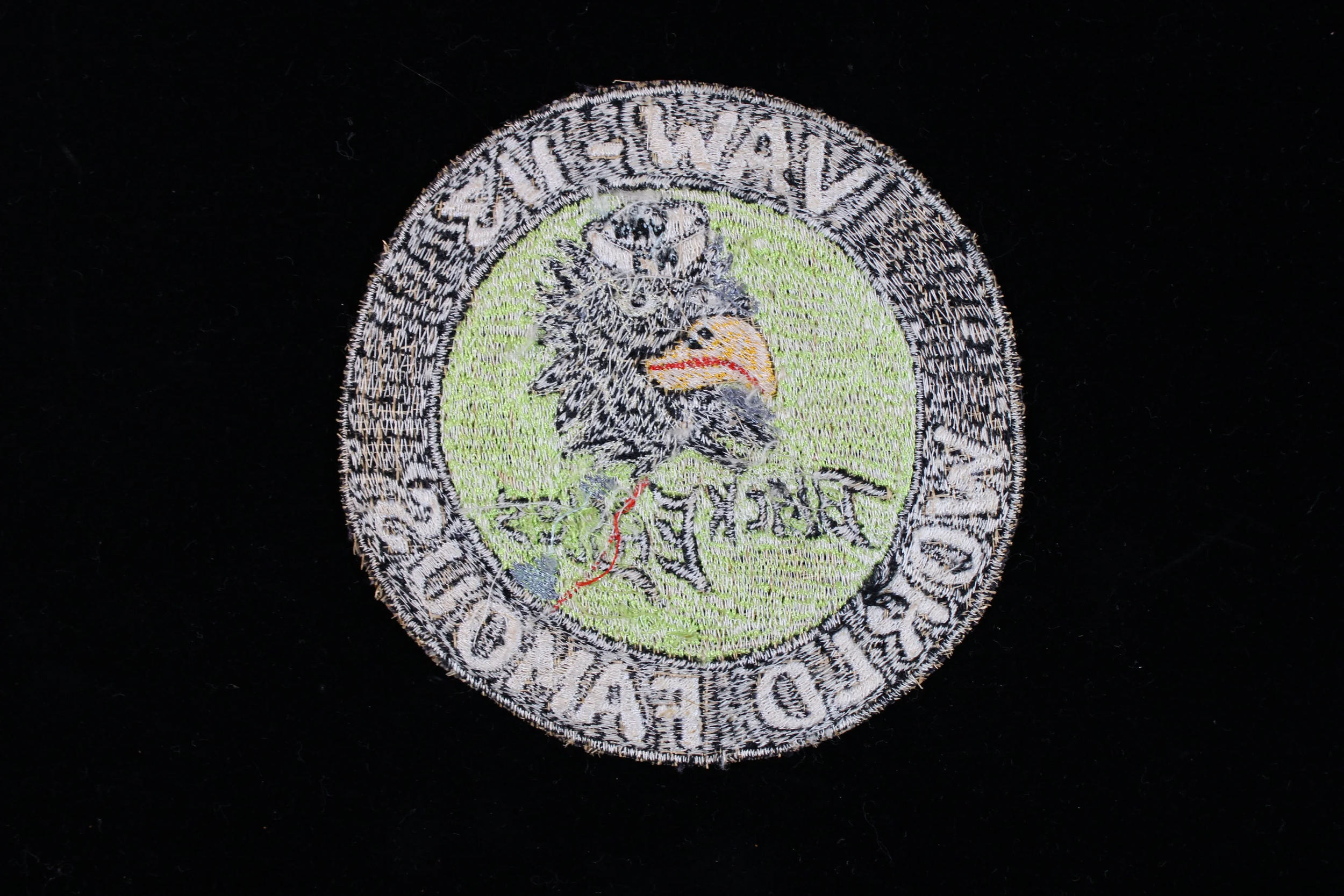 Very Rare Navy (VAW-113) "Black Eagles" Vietnam War Patch (Airborne Command & Control Squadron 113)