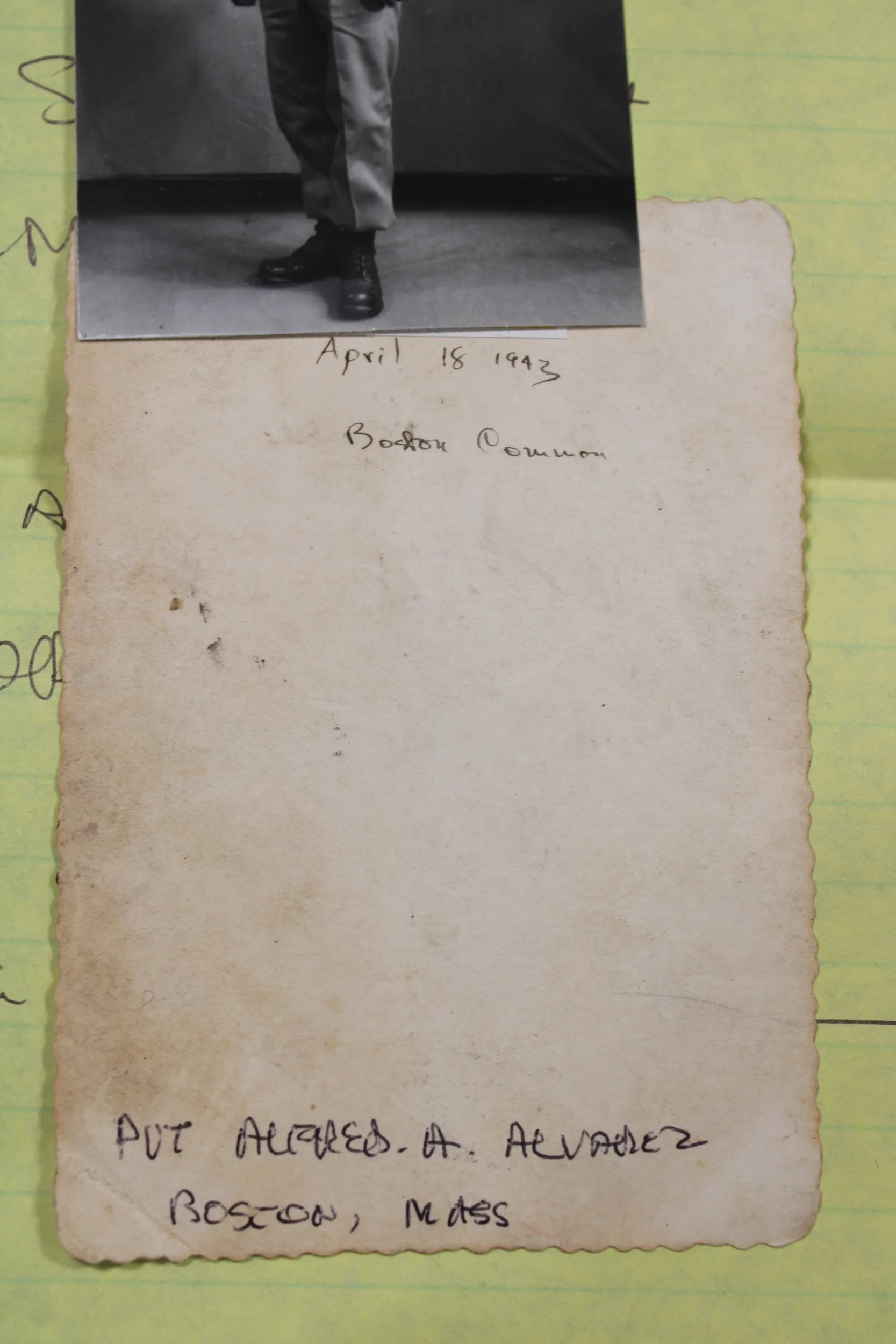 "Smiling Al Alvarez" D-Day Veteran Of the "Big Red One" Unpublished Memoir, Photos and Letter
