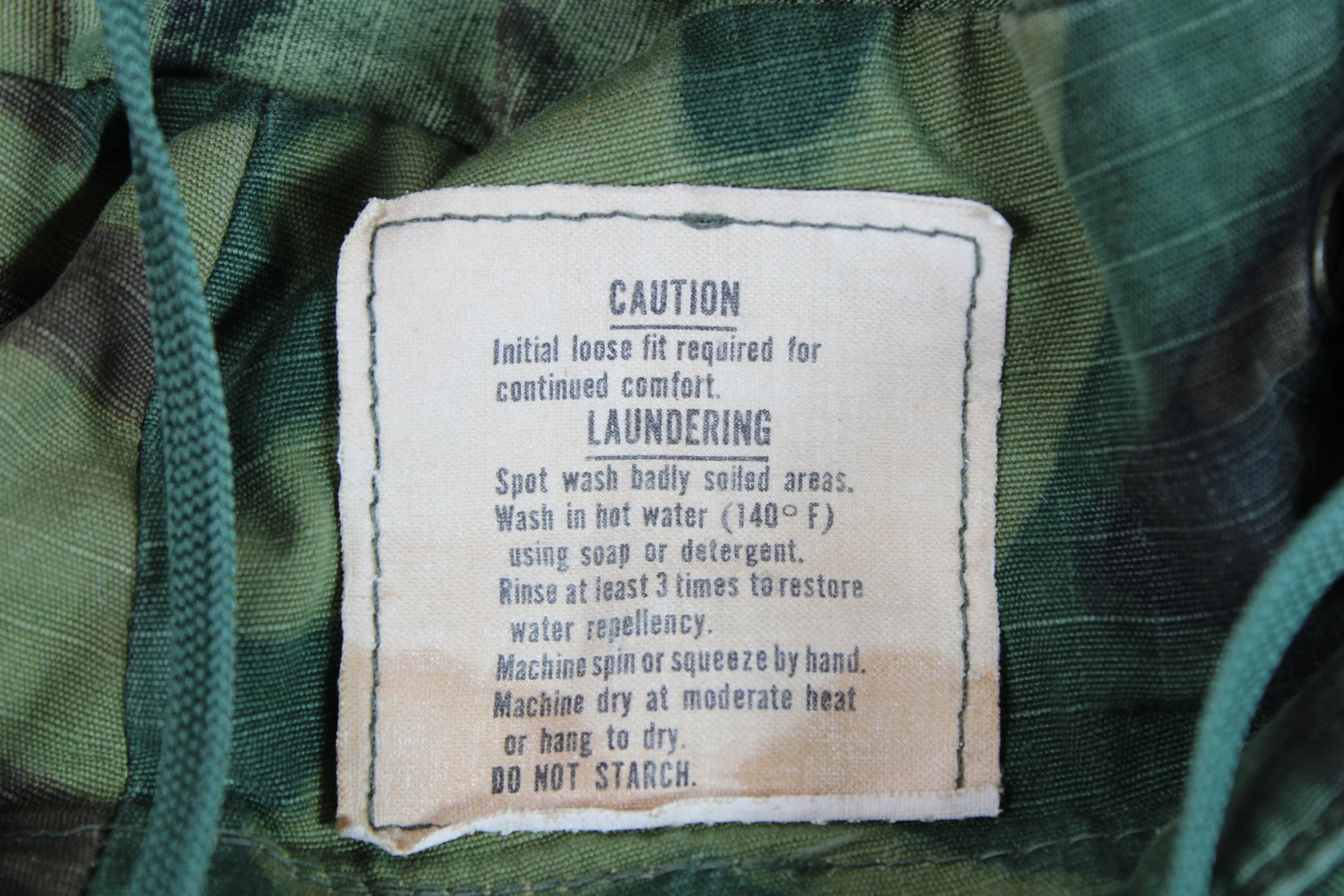 ERDL Camouflage Boonie Hat 1968 Vietnam War Size 6 7/8