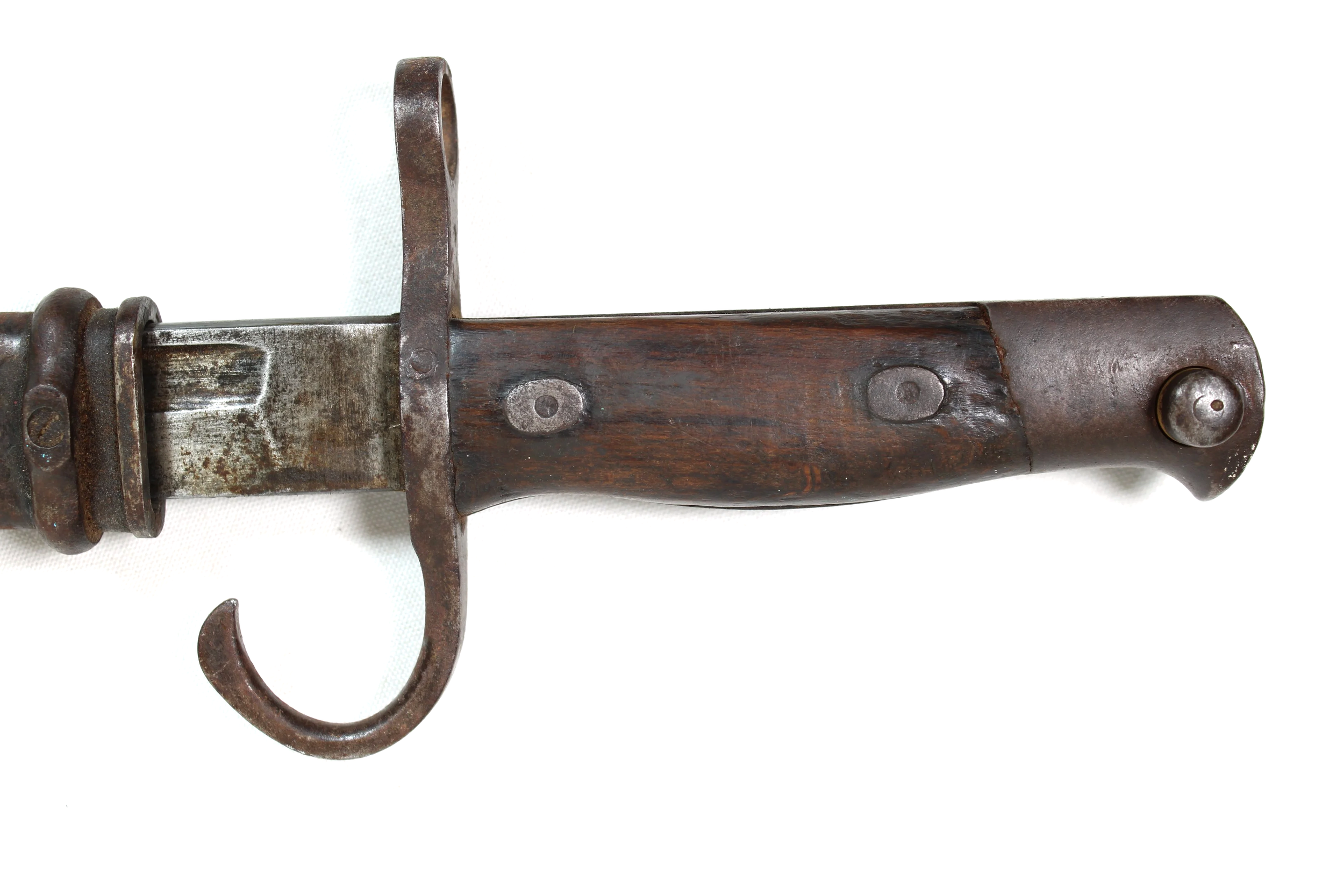 WWII Japanese Type 30 Arisaka Battle Damaged Bayonet W/Scabbard "Kokura Arsenal"