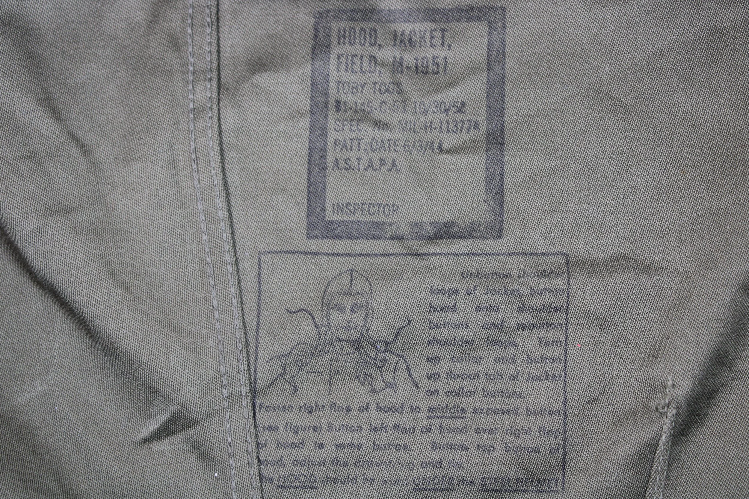 Korean War M51 M-1951 Mint Field Jacket Hood Small