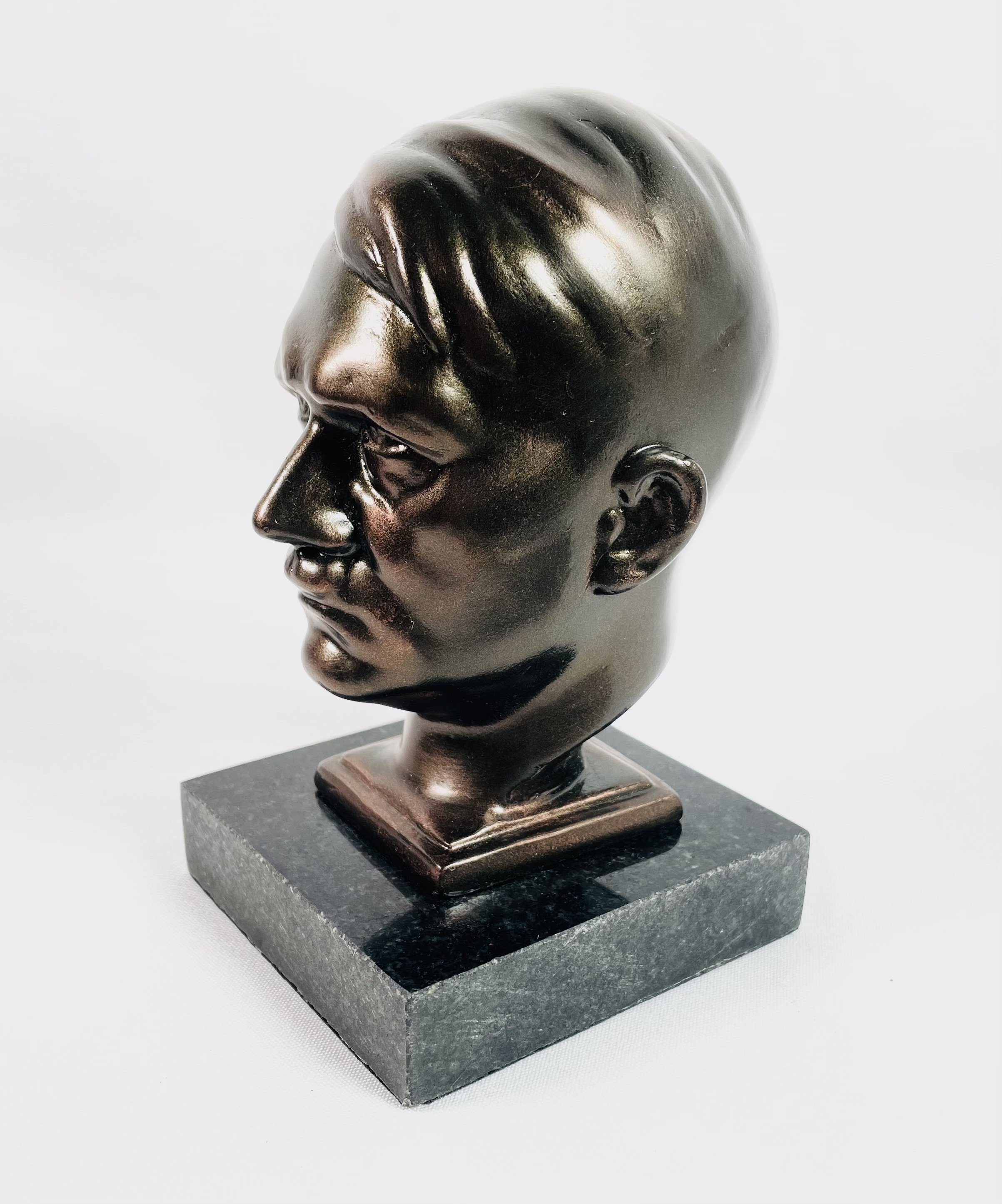 Reproduction Heavy Metal Cast Adolf Hitler Bust
