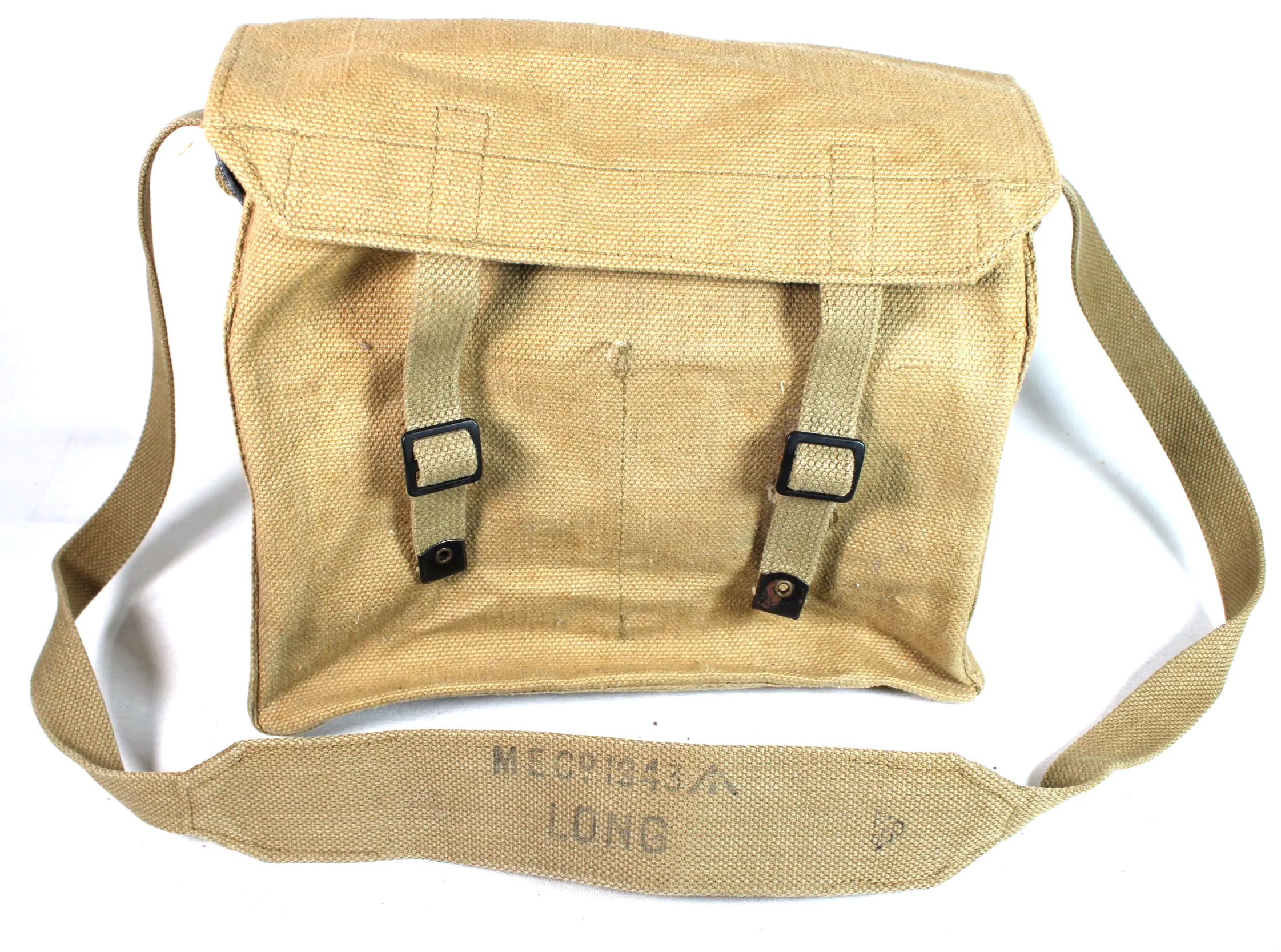 Original 1954 Dated British Army 1937 Pattern Small Pack With 1943 Dated Strap