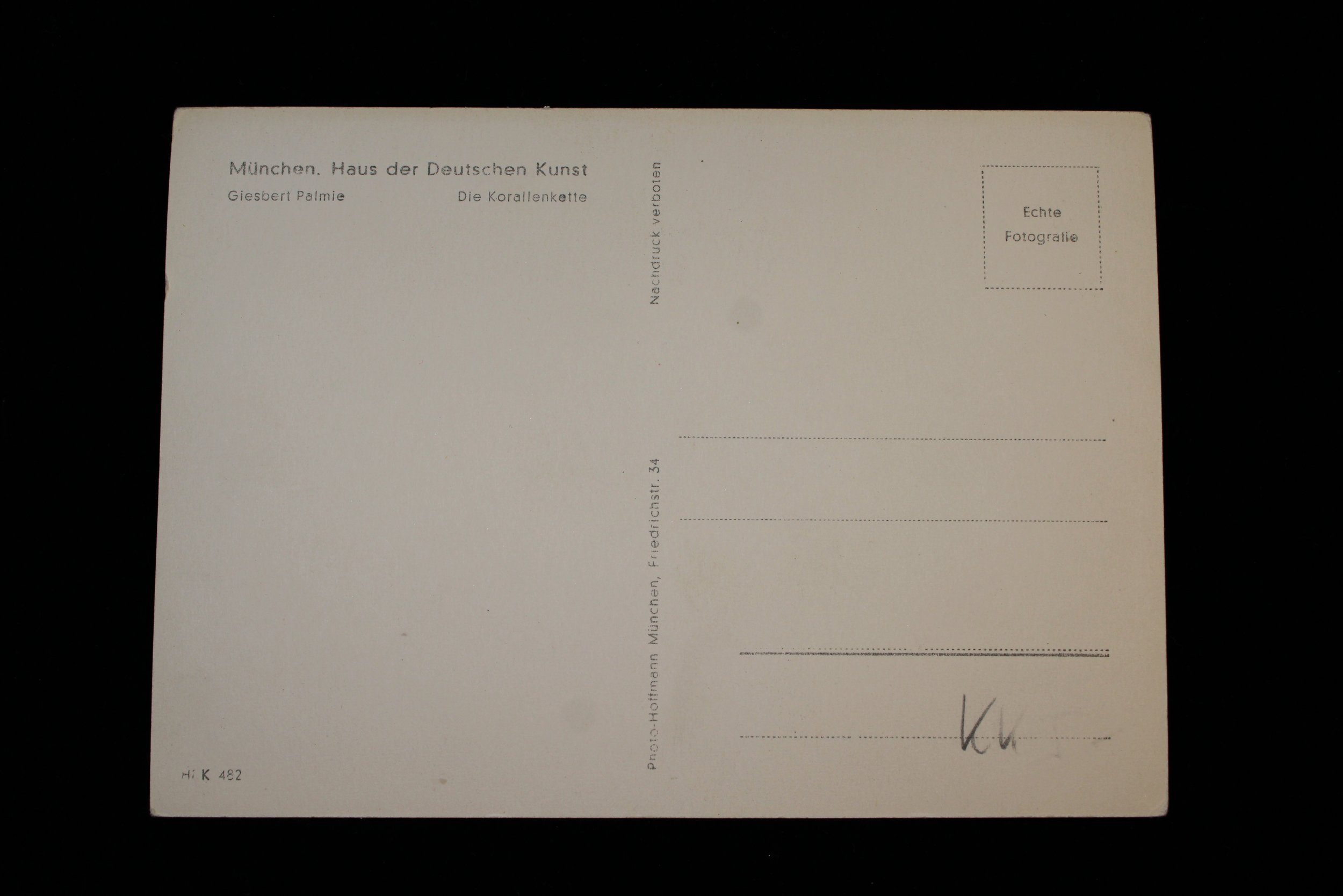 Original Third Reich 1934 Postcard