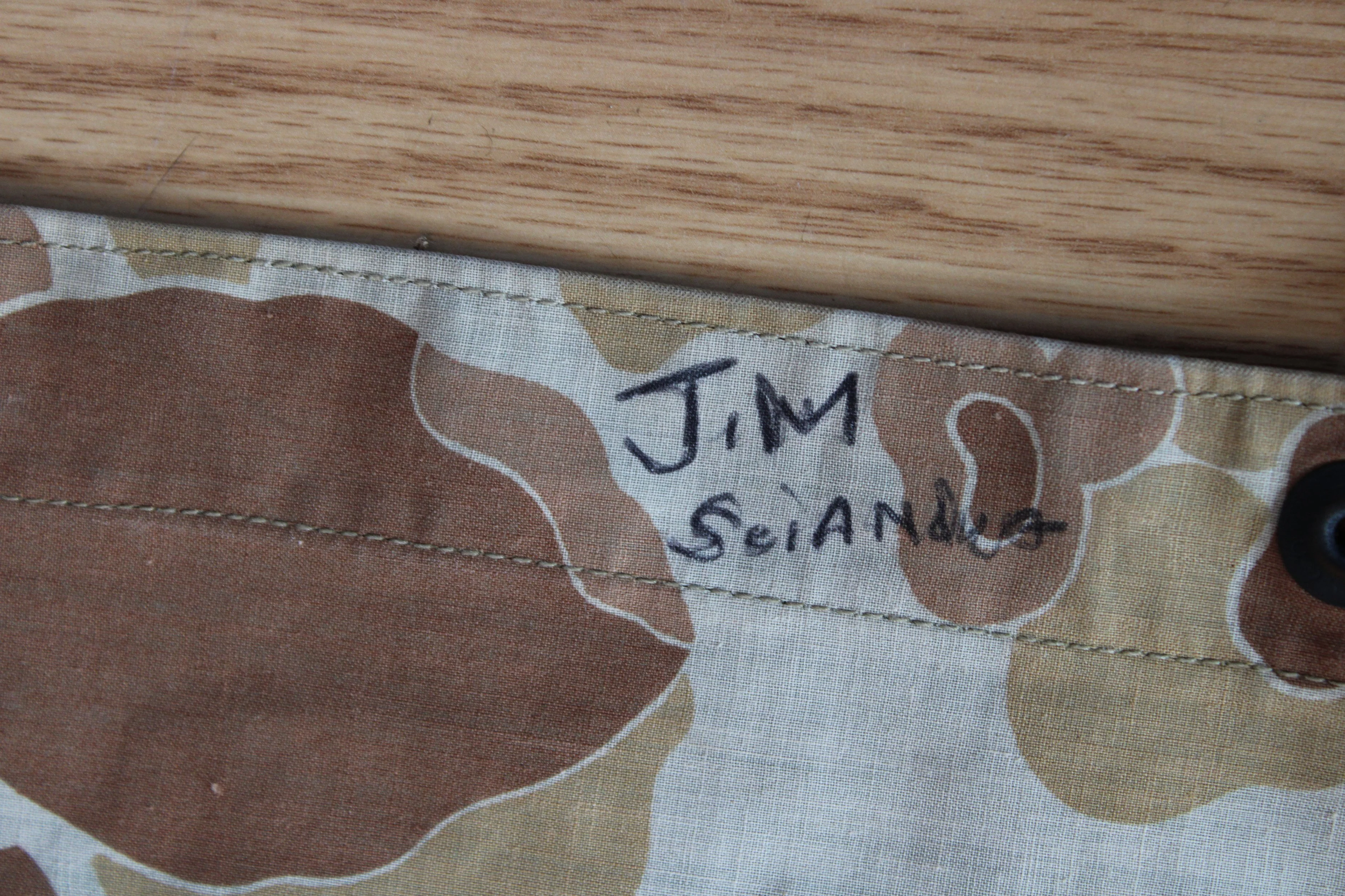 Original US WWII Navy Reversible Camouflaged Poncho