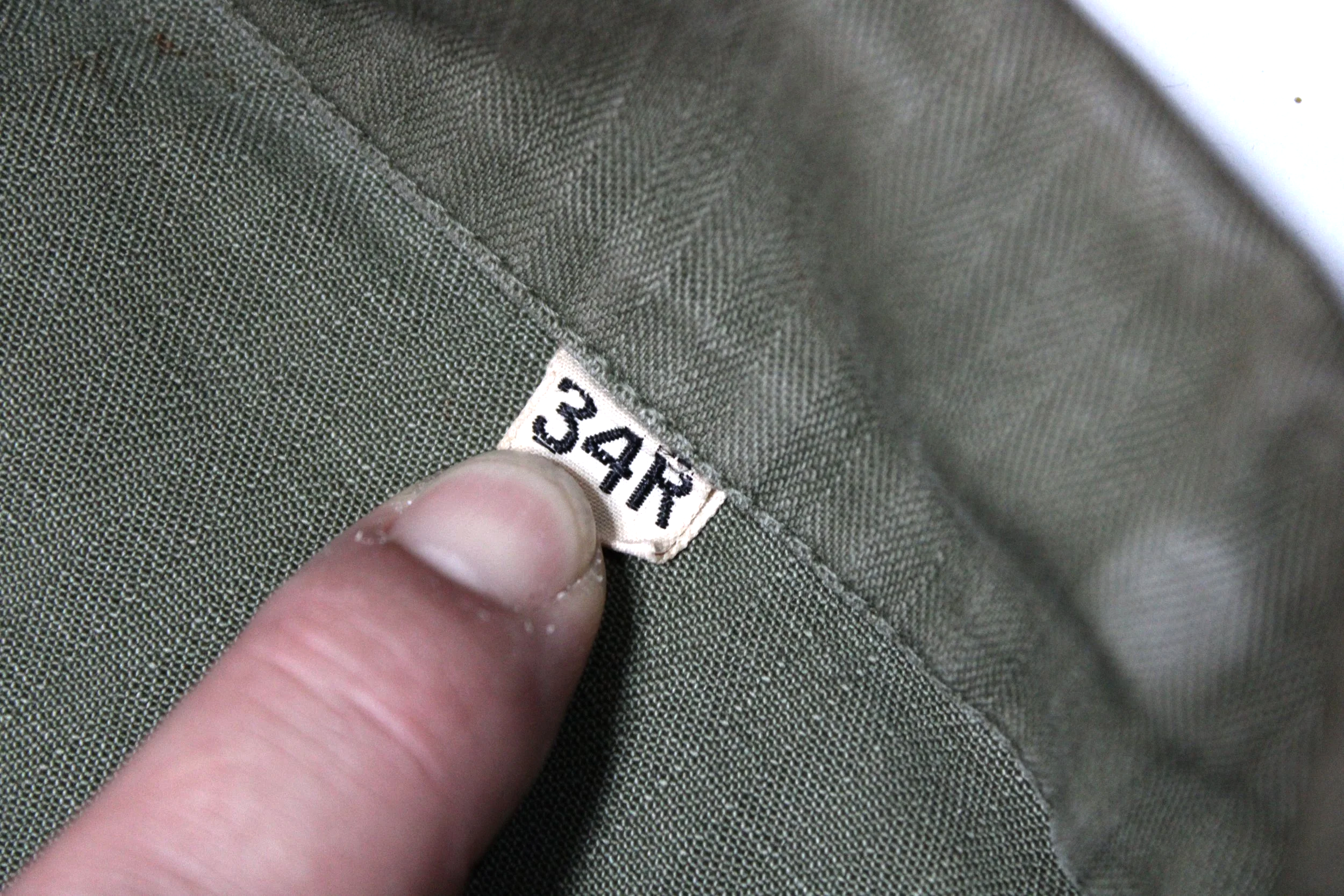 WWII US Army HBT Herringbone Twill 13 Star Button Jacket Shirt