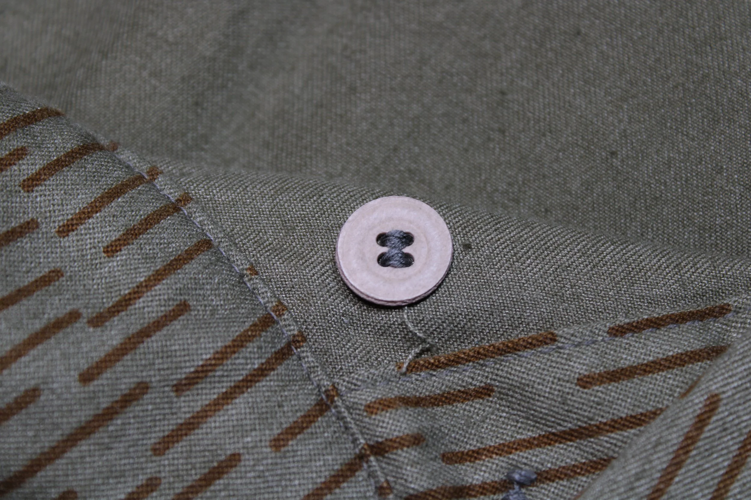 East German Strichtarn Dosimeter Holders and Pistol Pocket Camo Summer Jacket Uniform DDR NVA