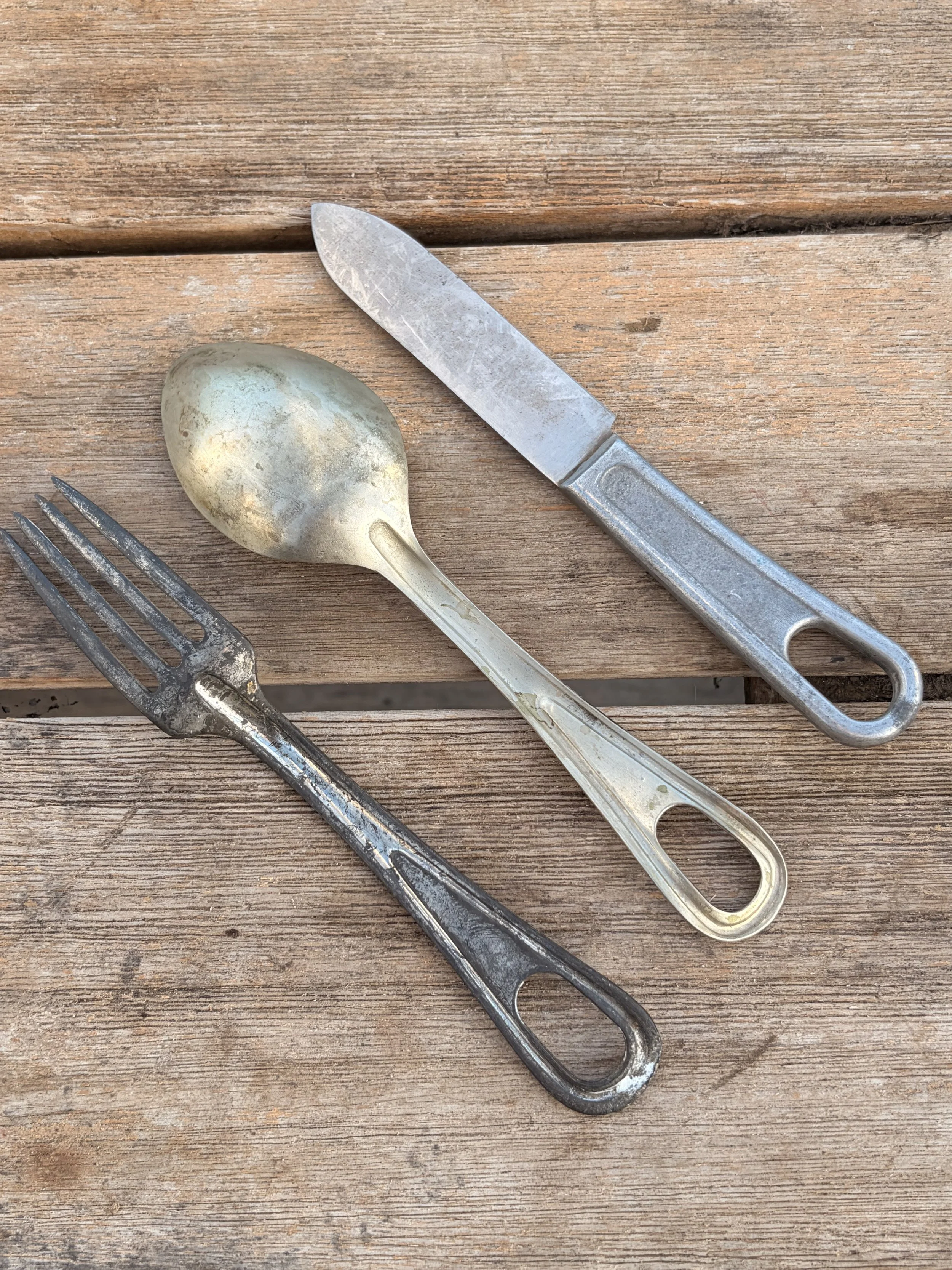 US Mess Kit Utensils, Mix WW2-Vietnam War