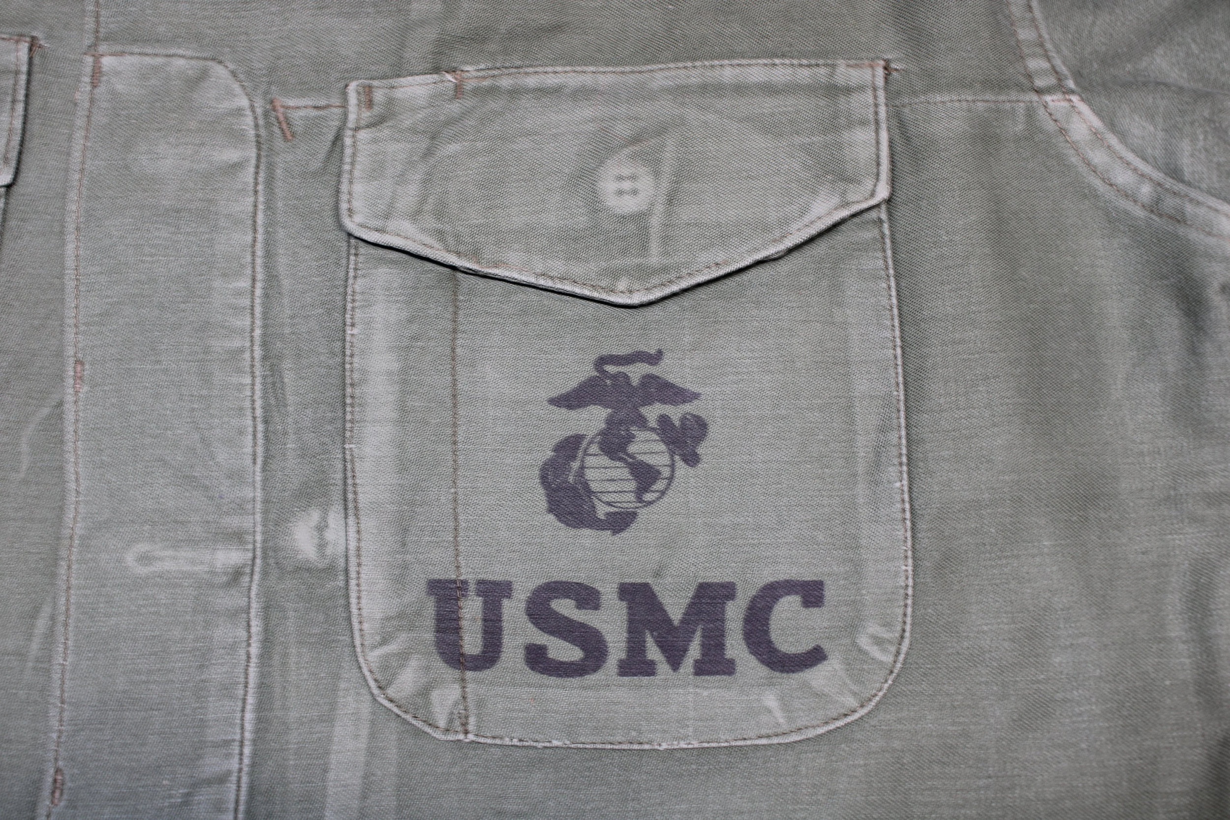 Vietnam War Marine Corps Utility Shirt P56 USMC (Named) Lieutenant Colonel Possible KIA