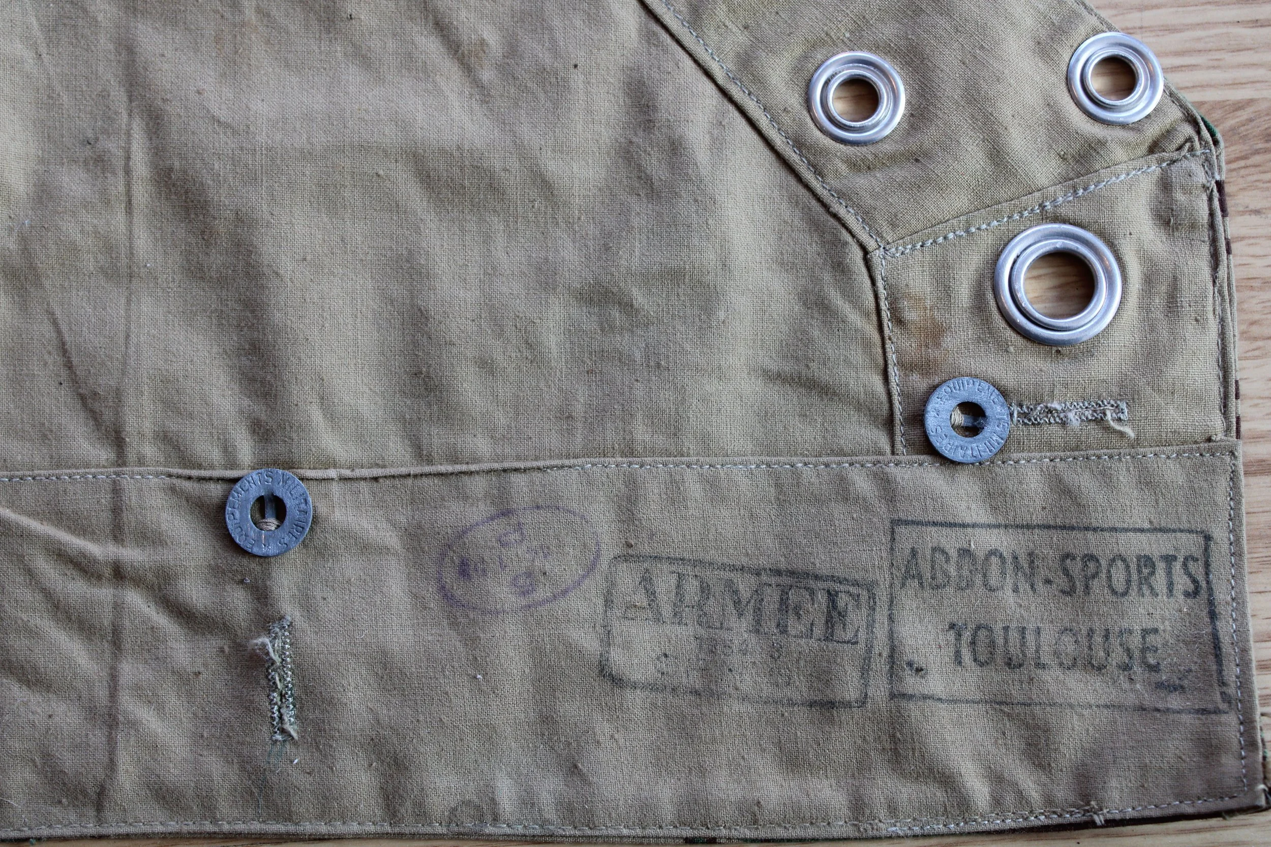 1950's M51 French Algerian Indochina War / Vietnam Lizard Camo Shelter Quarter