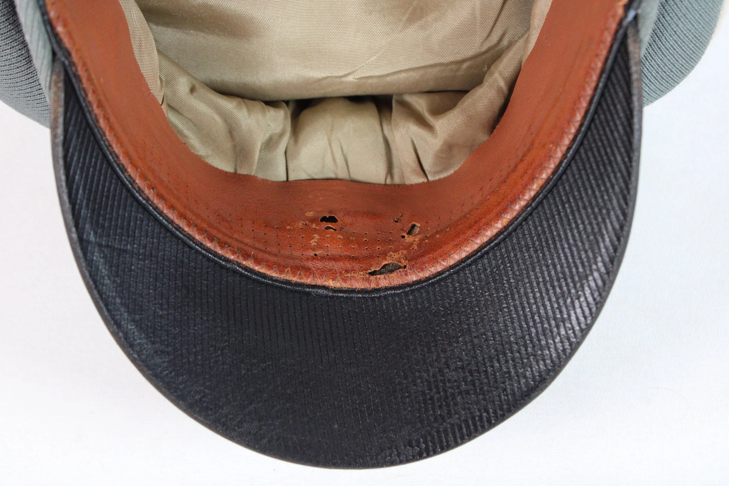 Waffen SS Old Janke Officer Crusher Visor Size 58