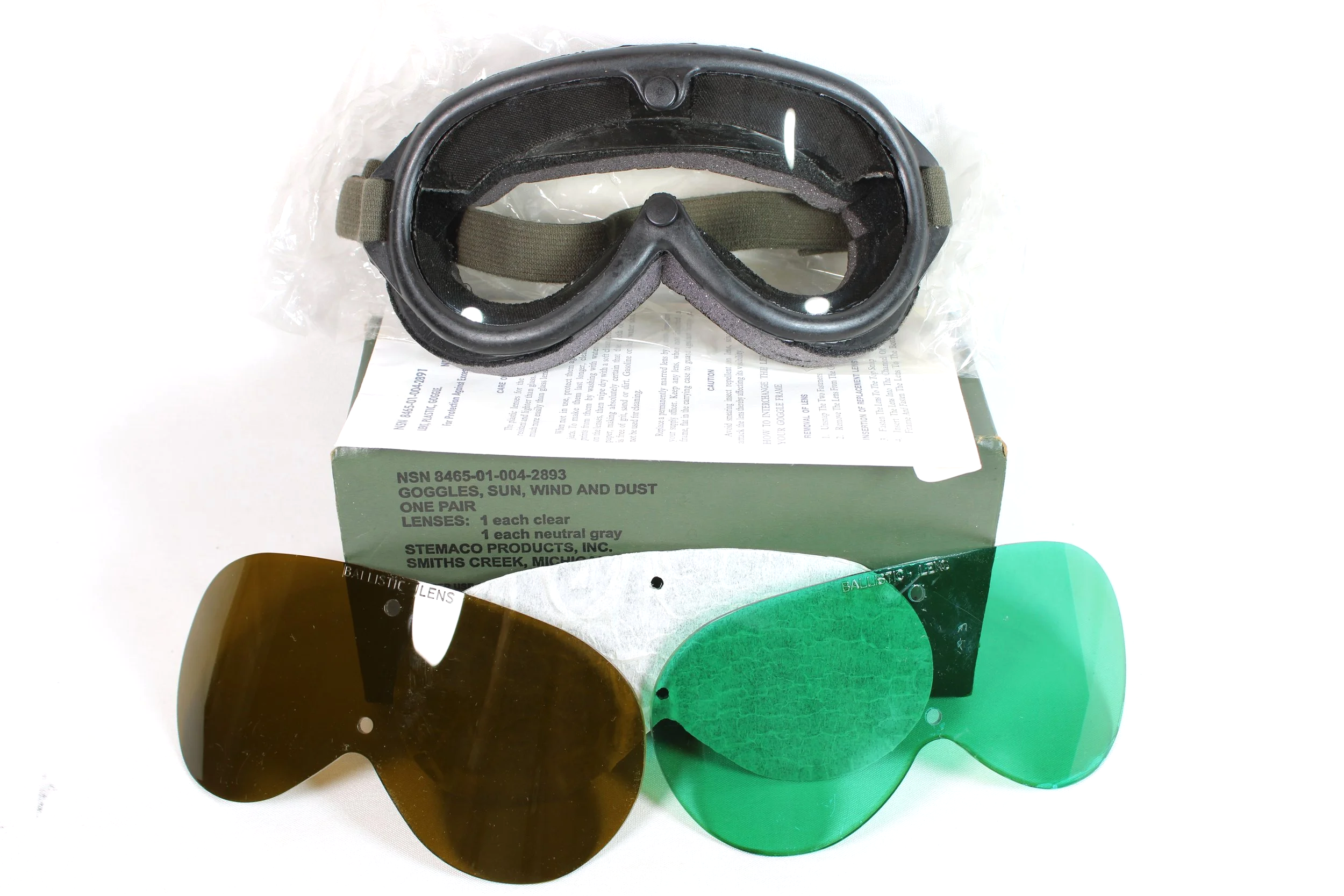 1997 Dated US Dust Goggles Unissued