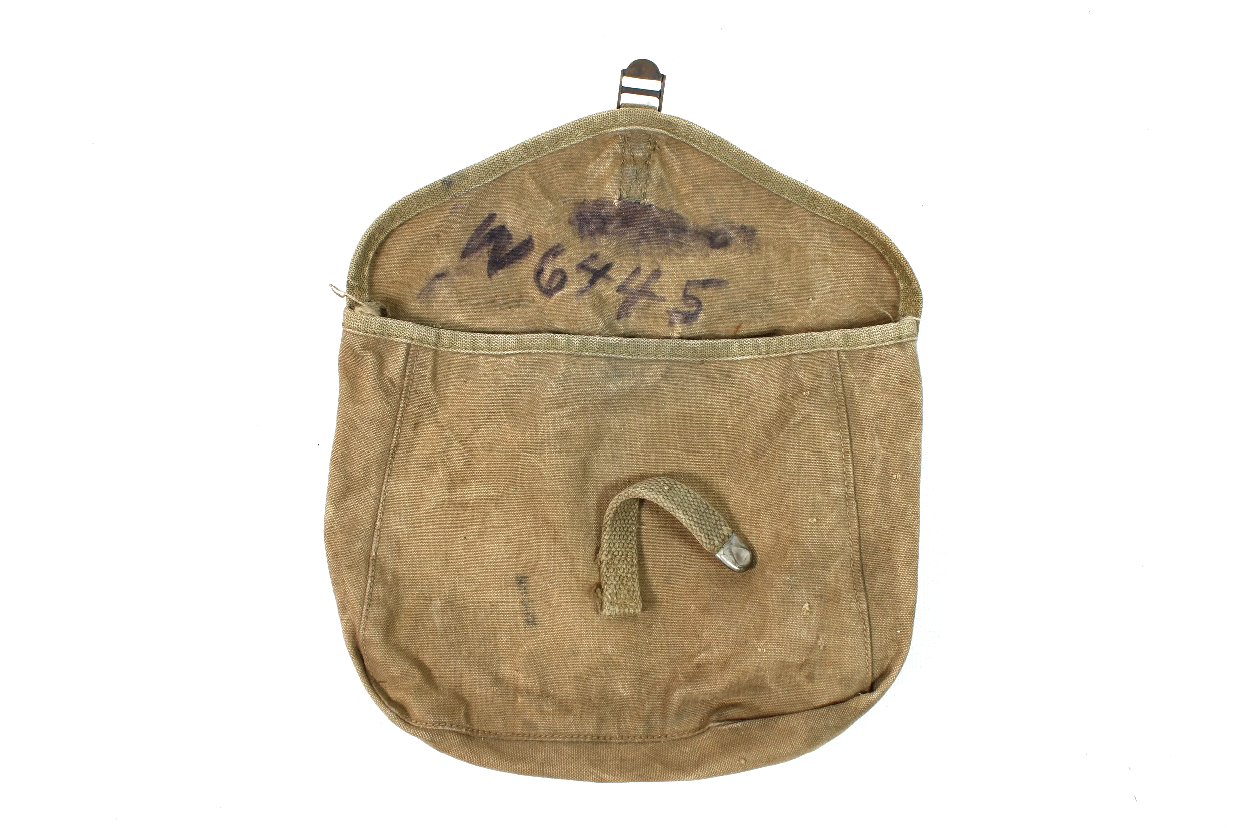 Original WW2 Light Khaki Meat Can Mess Kit Pouch for M1928 Haversack Bag