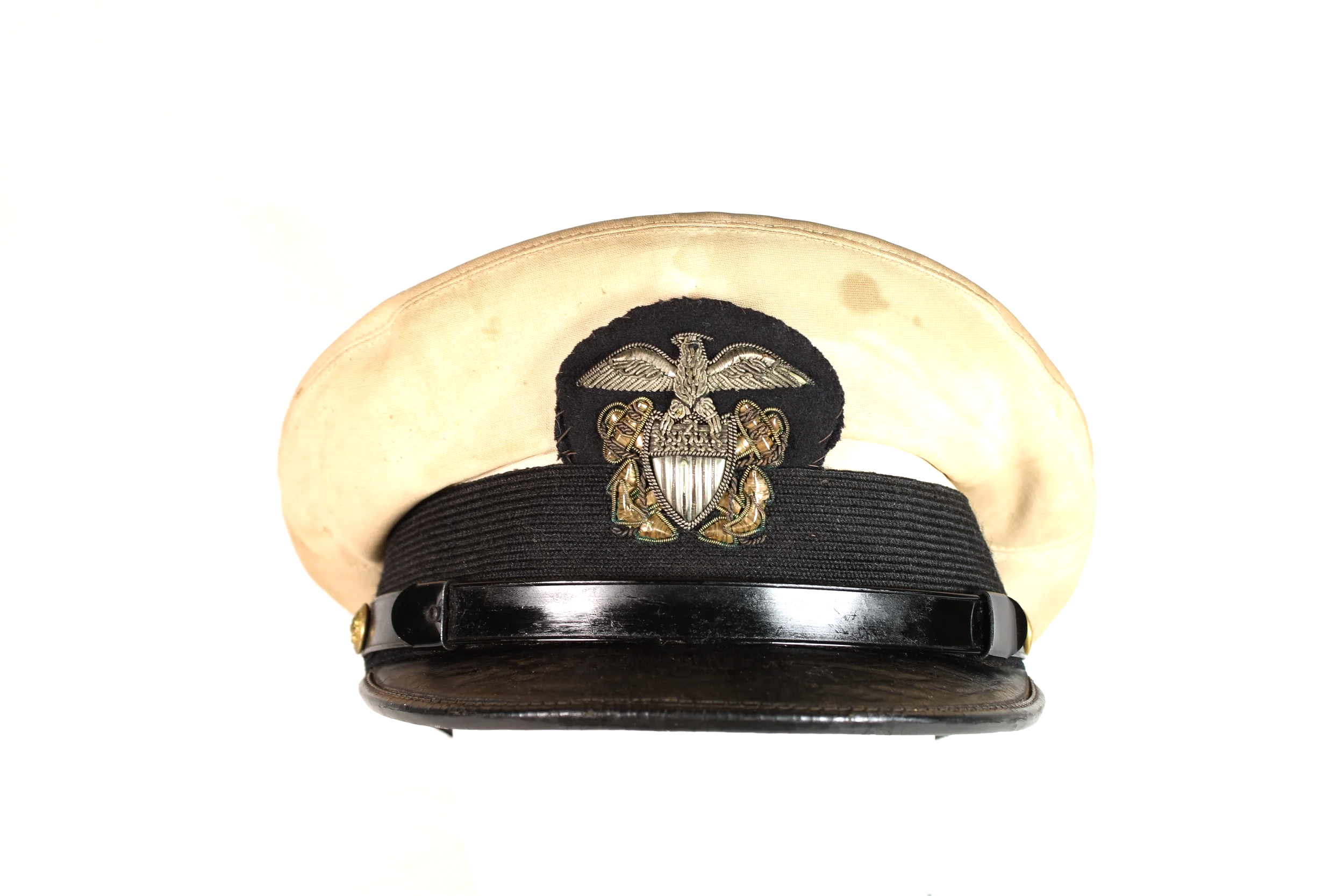 WW2 US Navy Officer Visor Bullion Insignia